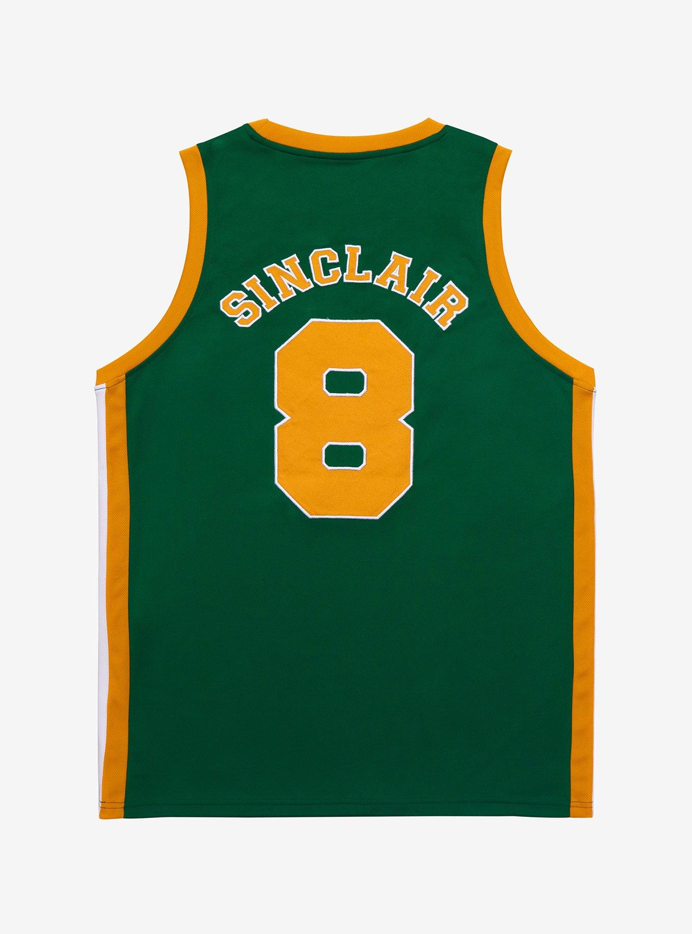Stranger Things Hawkins High School Lucas Sinclair Basketball Jersey - BoxLunch Exclusive, GREEN, alternate