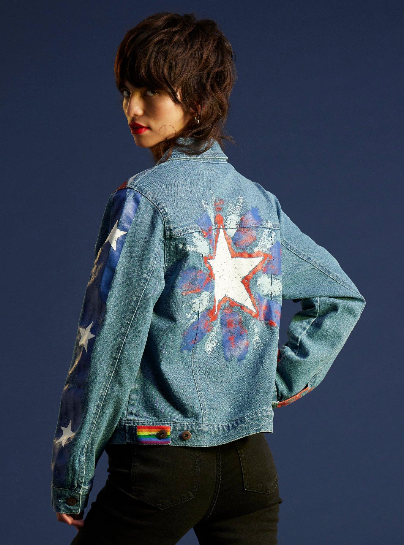 Her Universe Marvel Doctor Strange In The Multiverse Of Madness America Chavez Denim Jacket, MULTI, alternate
