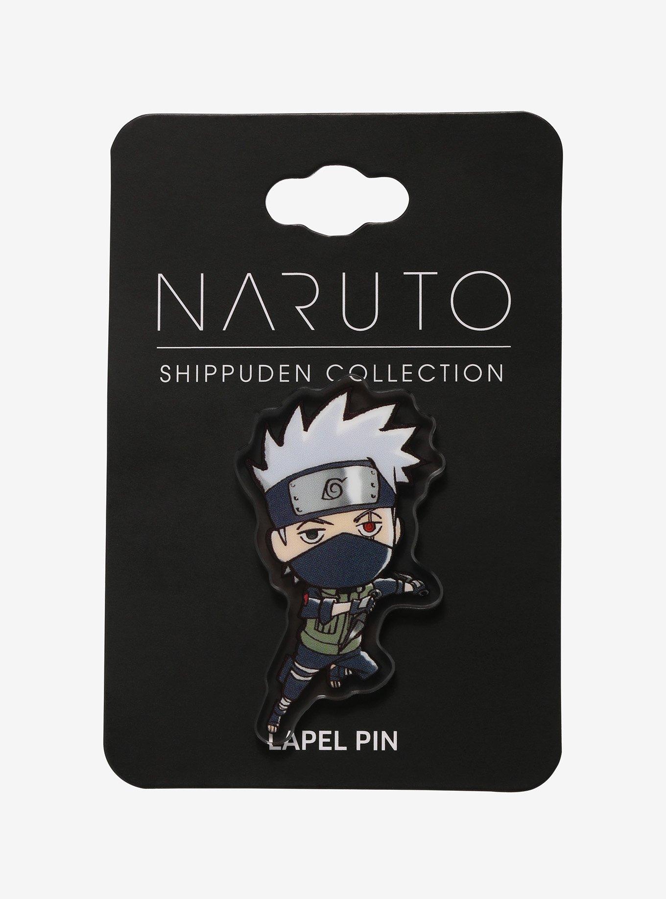 Naruto Shippuden Chibi Kakashi Acrylic Enamel Pin, , alternate