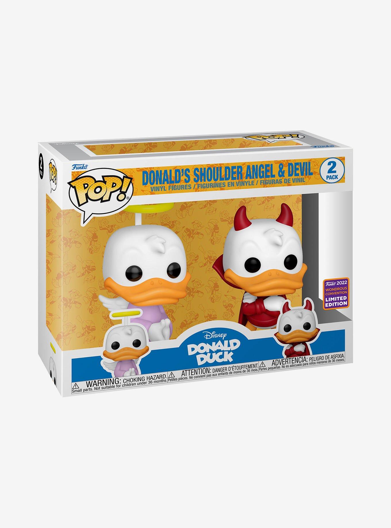 Funko Disney Pop! Donald's Shoulder Angel & Devil Vinyl Figure Set 2022 Wondrous Convention Exclusive, , alternate