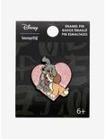 Loungefly Disney Lady And The Tramp Glitter Heart Enamel Pin, , alternate