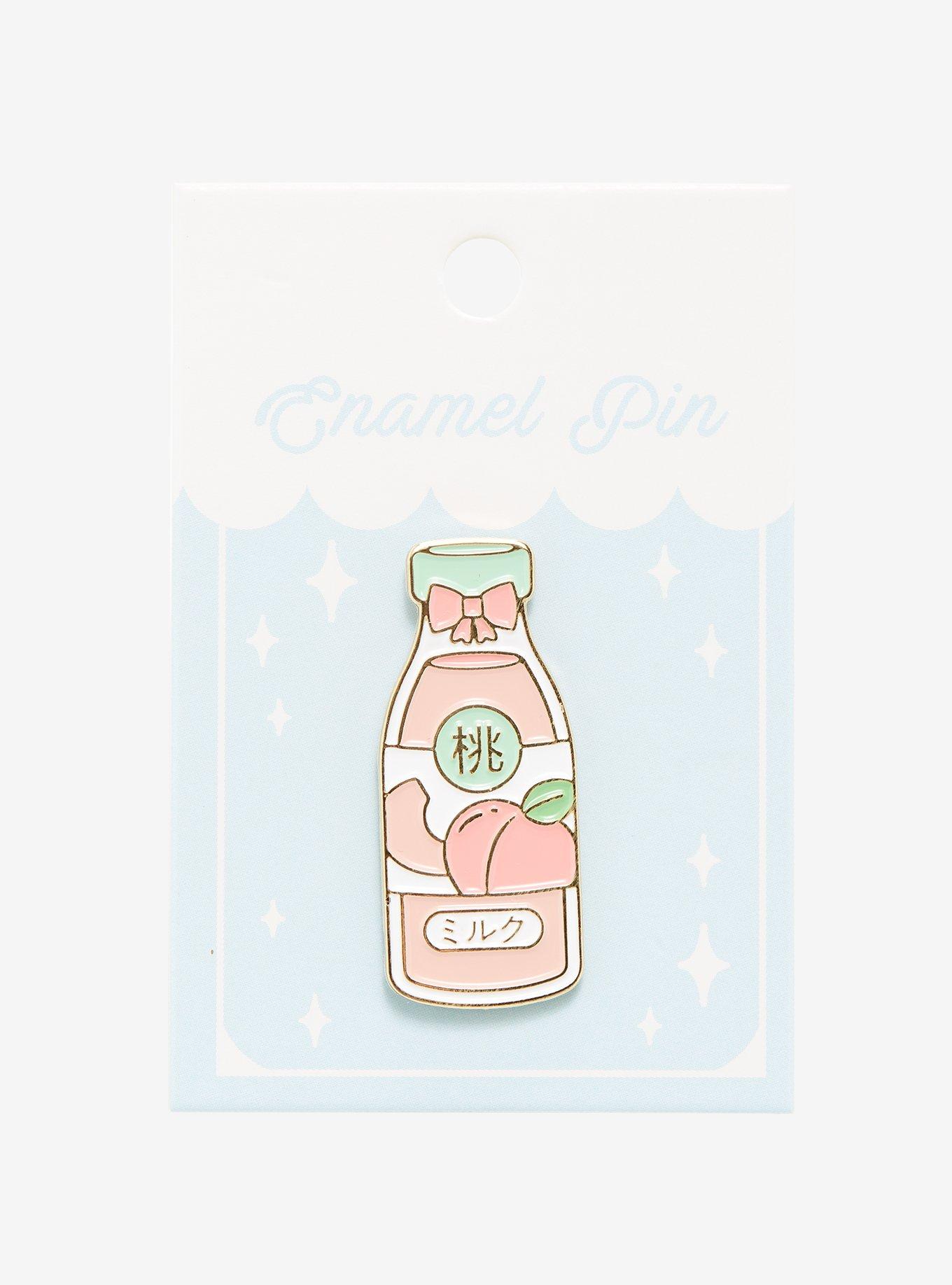 Peach Milk Bottle Enamel Pin, , alternate