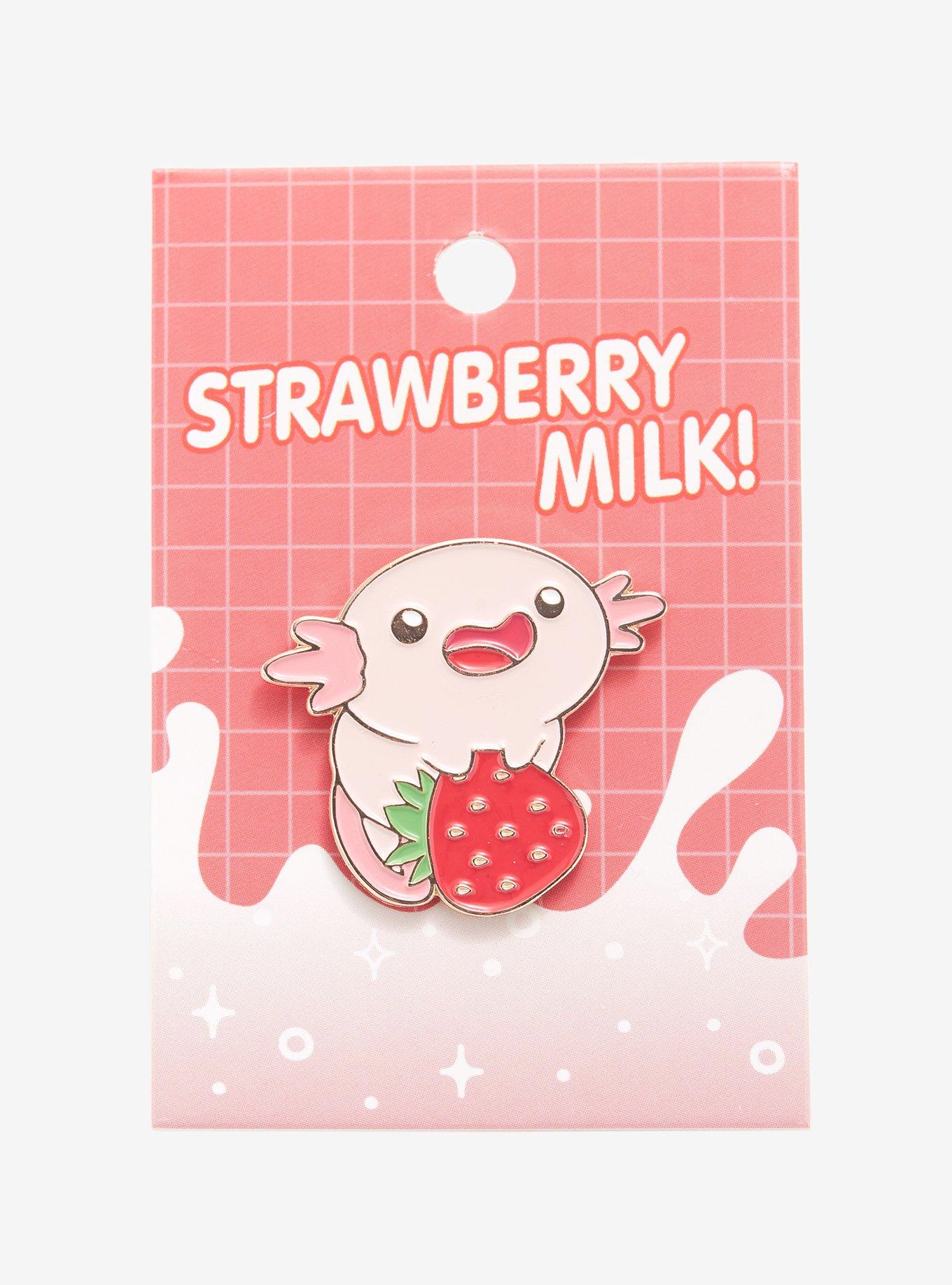 Axolotl & Strawberry Enamel Pin - BoxLunch Exclusive, , alternate