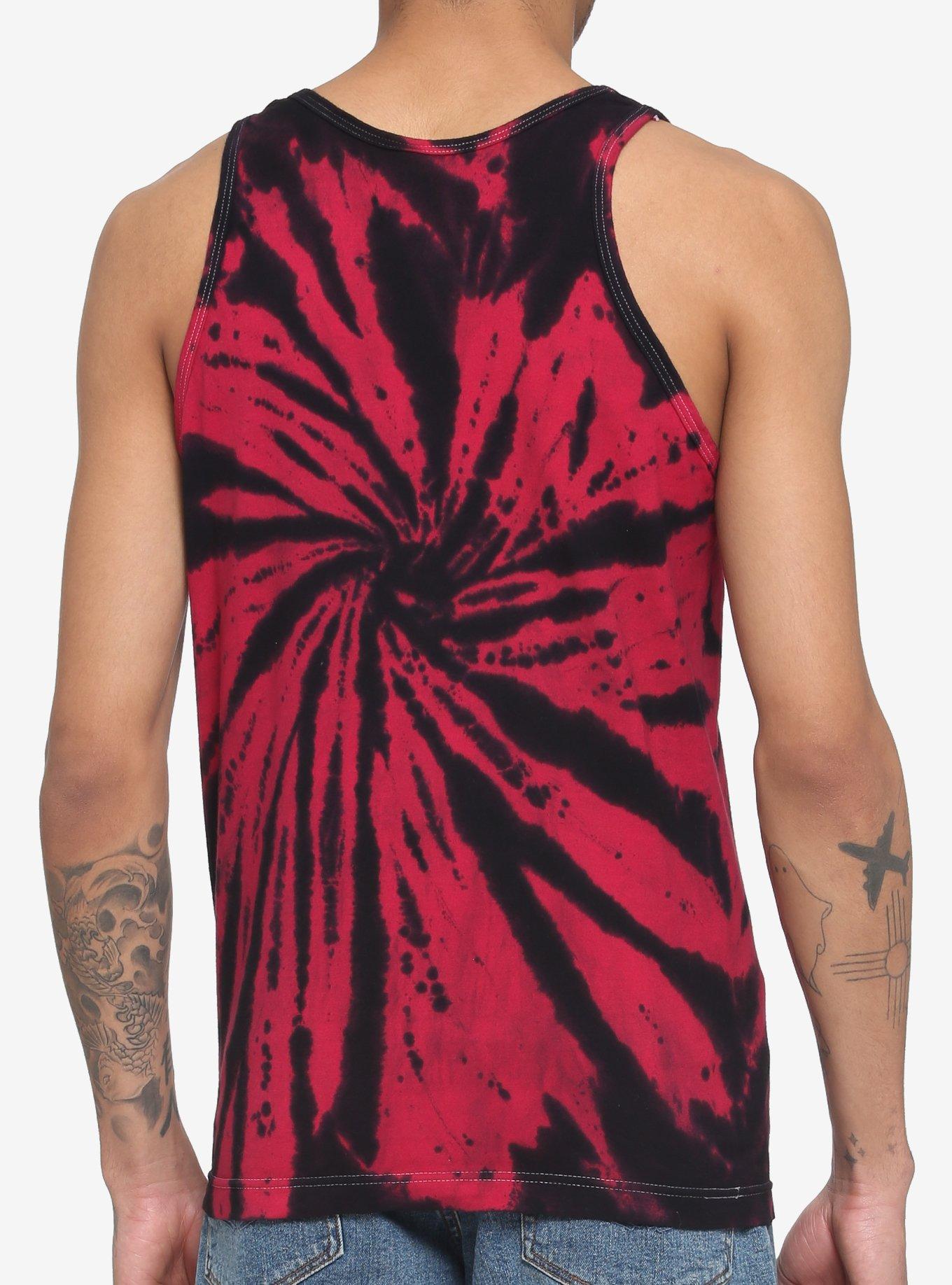Naruto Shippuden Itachi Eye Tie-Dye Tank Top, BLACK, alternate