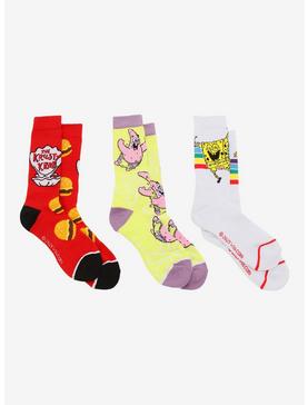 SpongeBob SquarePants Icons Crew Socks 3 Pair, , hi-res