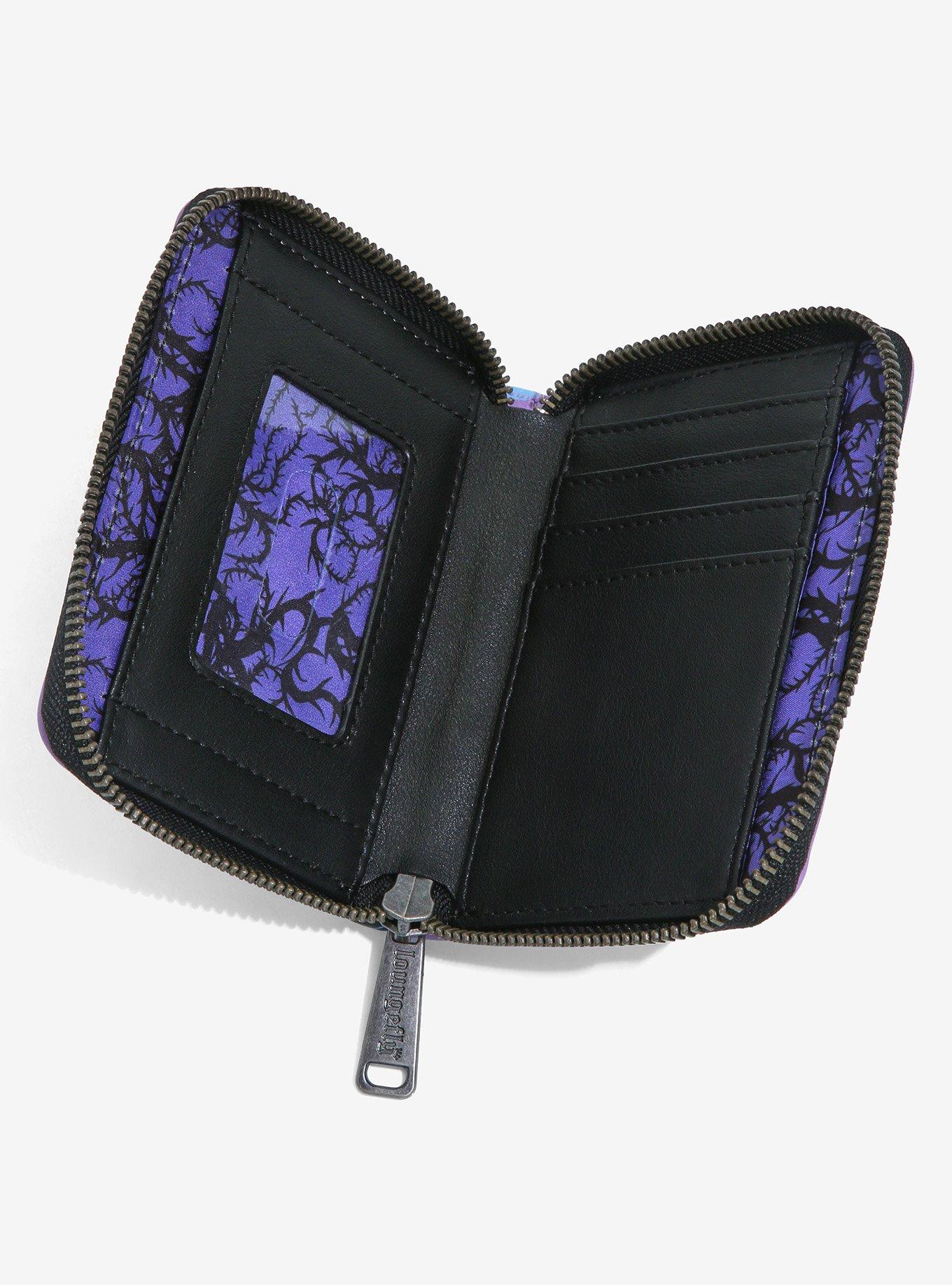 Loungefly Disney Sleeping Beauty Maleficent Transformation Small Zip Wallet - BoxLunch Exclusive, , alternate