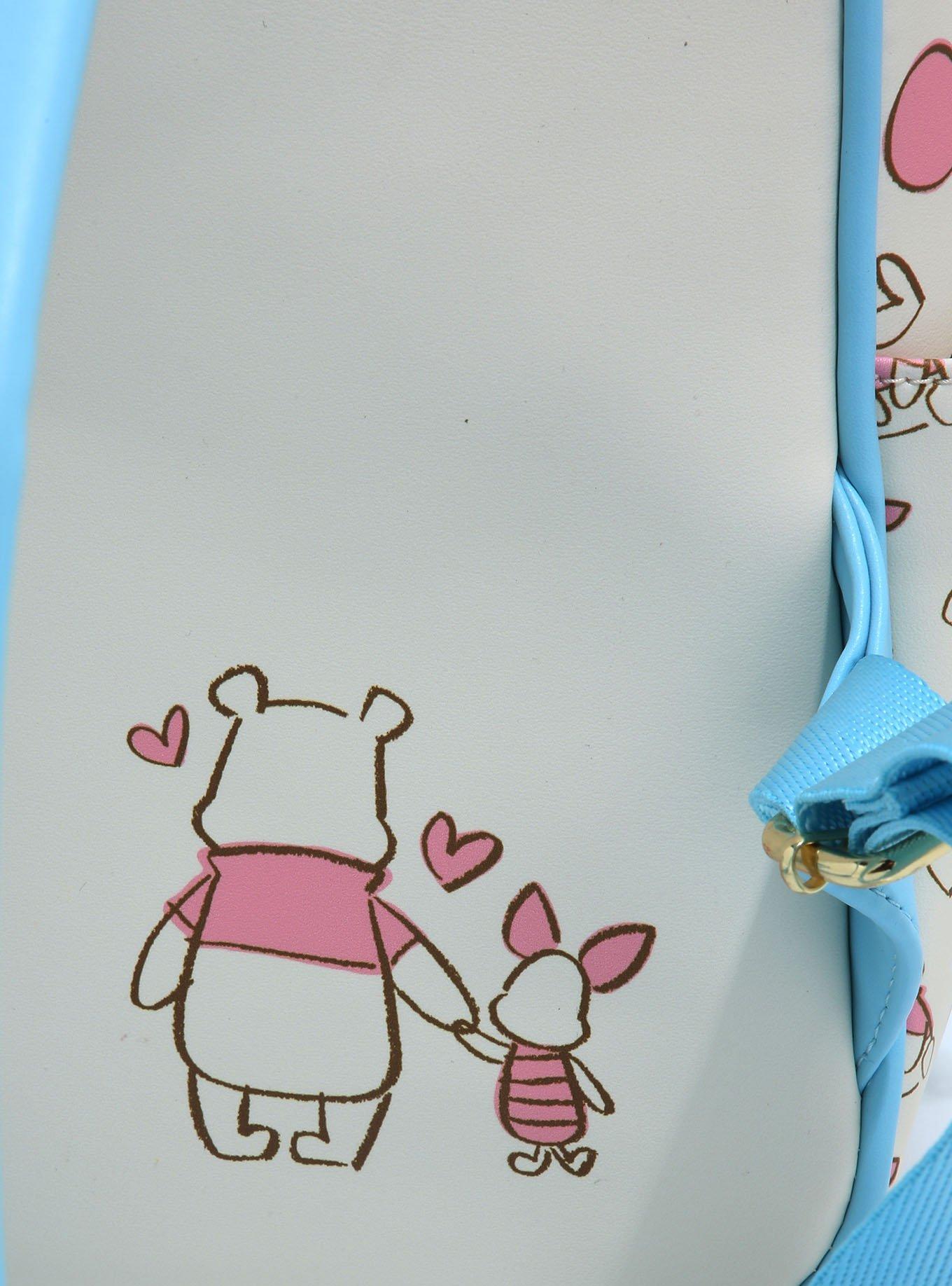 Loungefly Disney Winnie the Pooh Piglet & Pooh with Balloons Sketch Mini Backpack - BoxLunch Exclusive, , alternate