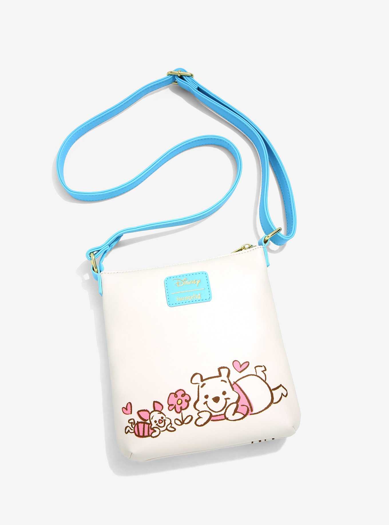 Loungefly Disney Winnie the Pooh Piglet & Pooh with Balloons Sketch Crossbody Bag - BoxLunch Exclusive , , hi-res