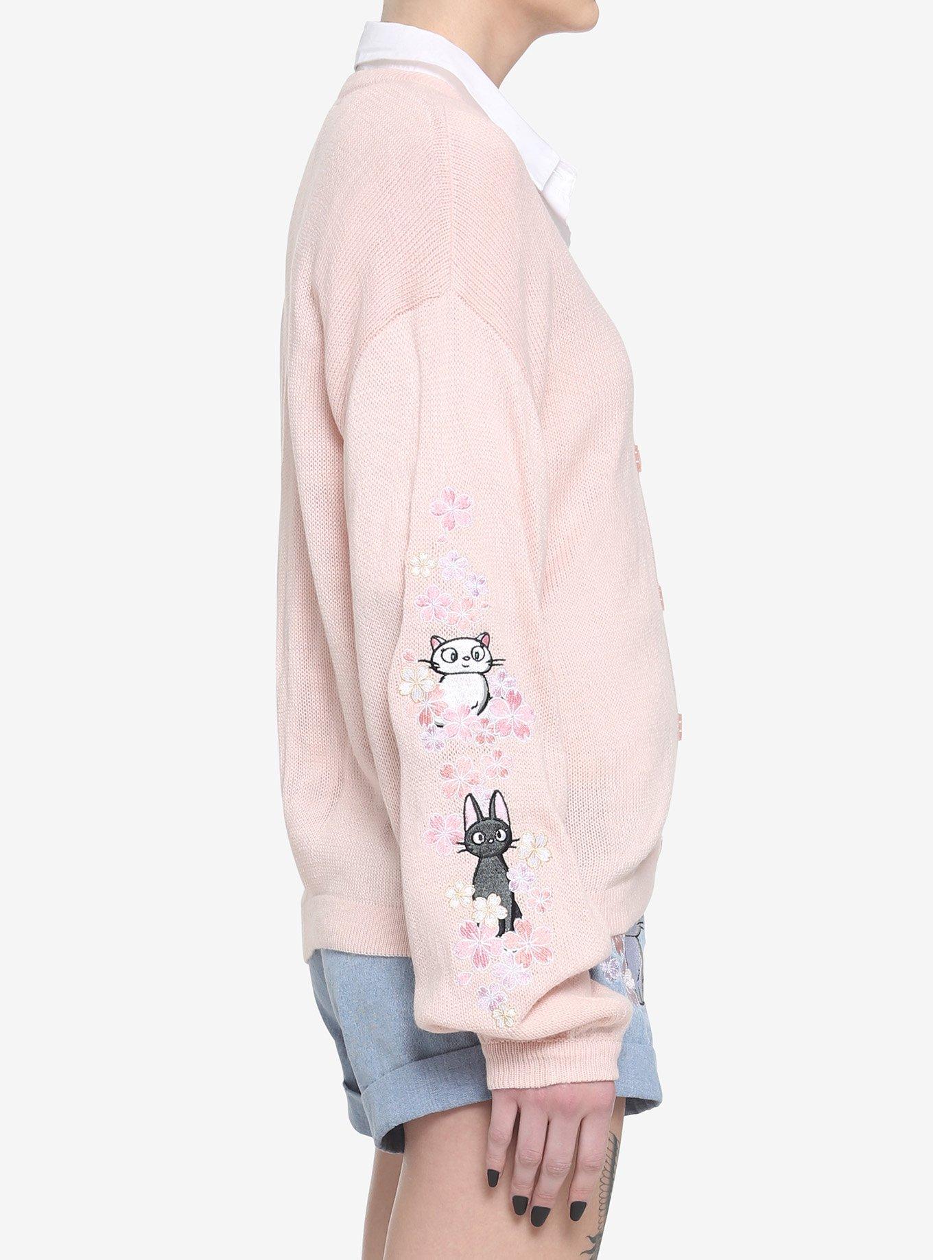 Her Universe Studio Ghibli Kiki's Delivery Service Jiji & Lily Skimmer Cardigan, , alternate
