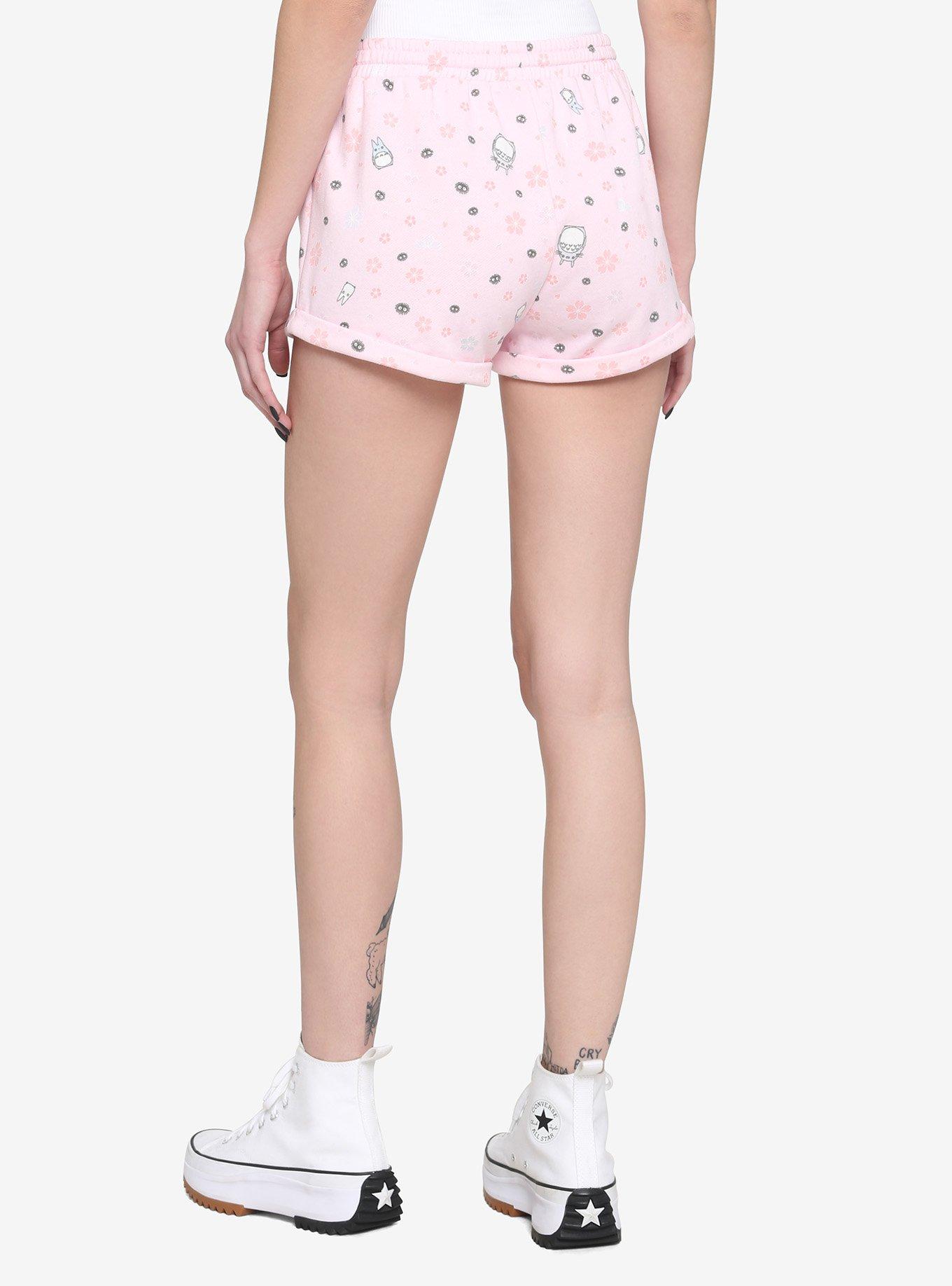 Her Universe Studio Ghibli My Neighbor Totoro Cherry Blossom Lounge Shorts, , alternate