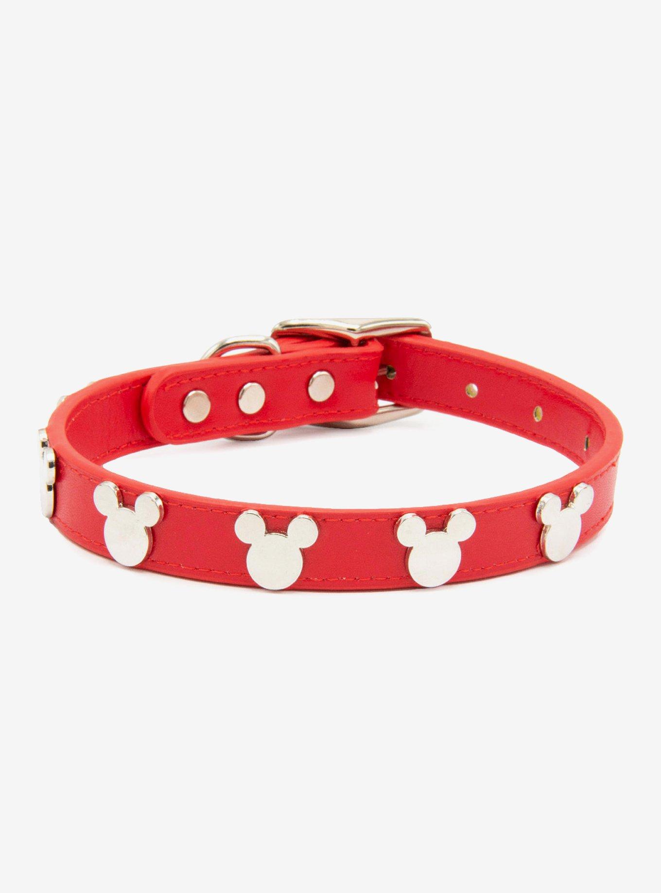 Disney Mickey Mouse Charm Dog Collar, RED, alternate