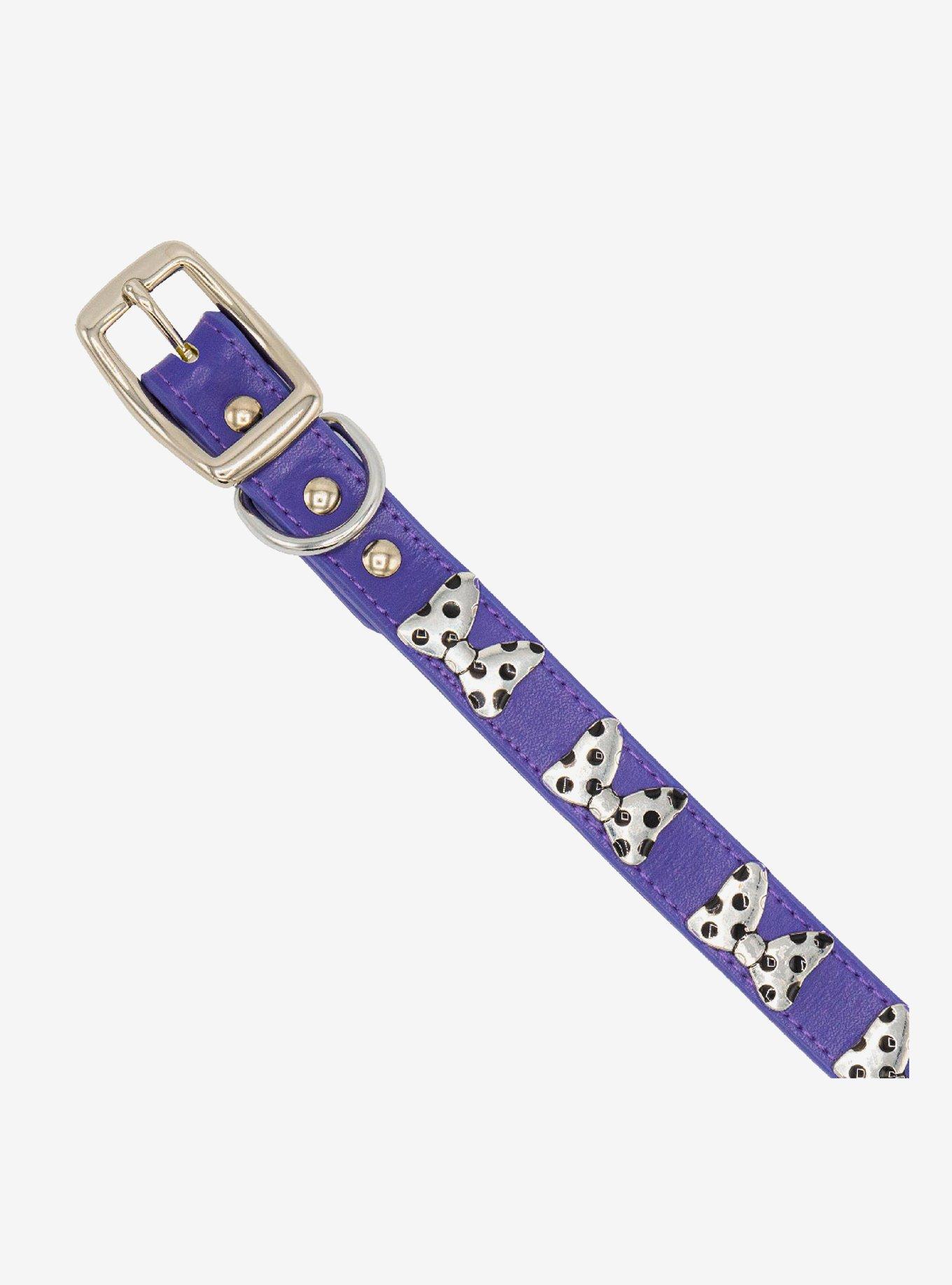 Disney Minnie Mouse Charm Dog Collar, PURPLE, alternate