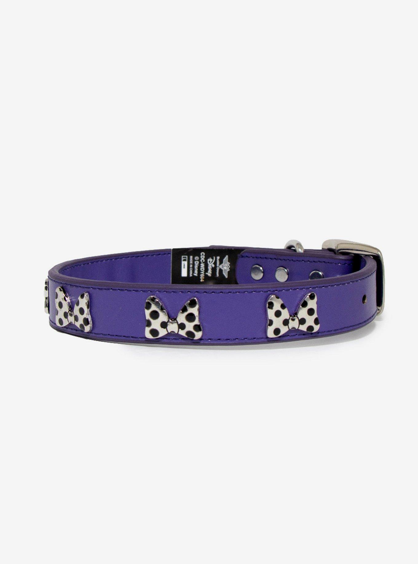 Disney Minnie Mouse Charm Dog Collar, PURPLE, alternate