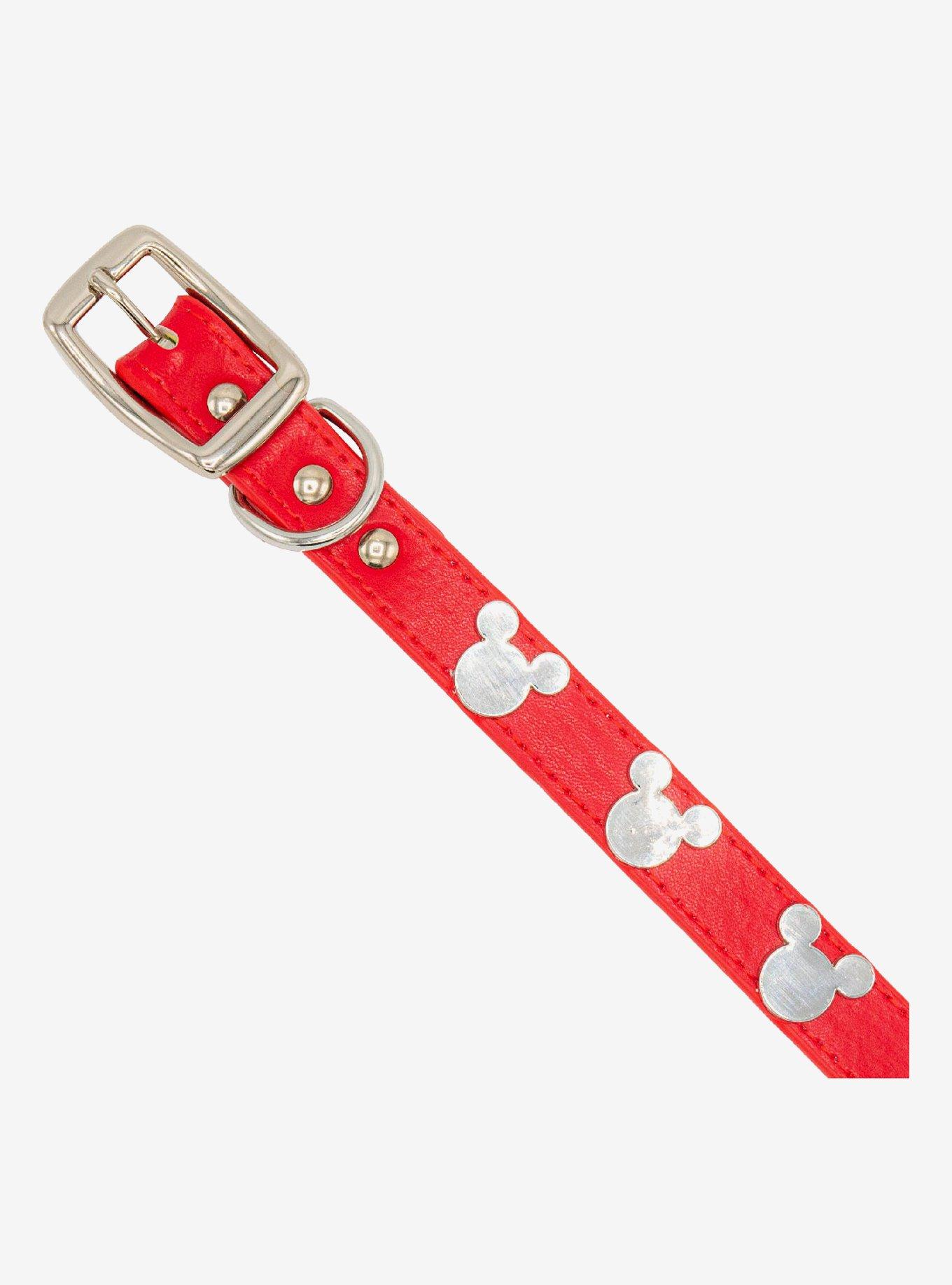 Disney Mickey Mouse Charm Dog Collar, RED, alternate