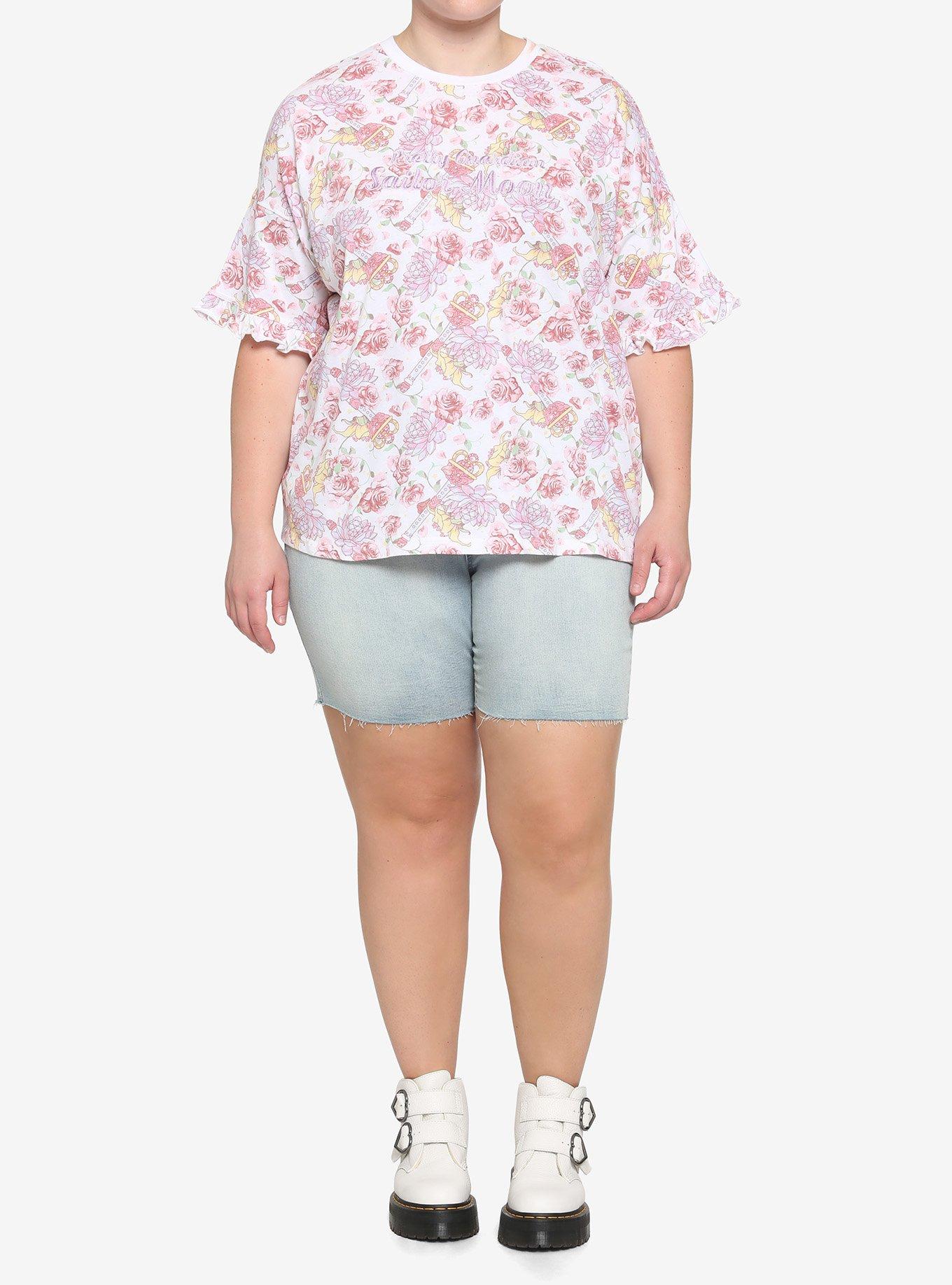 Pretty Guardian Sailor Moon Ruffle Sleeve Top Plus Size, MULTI, alternate