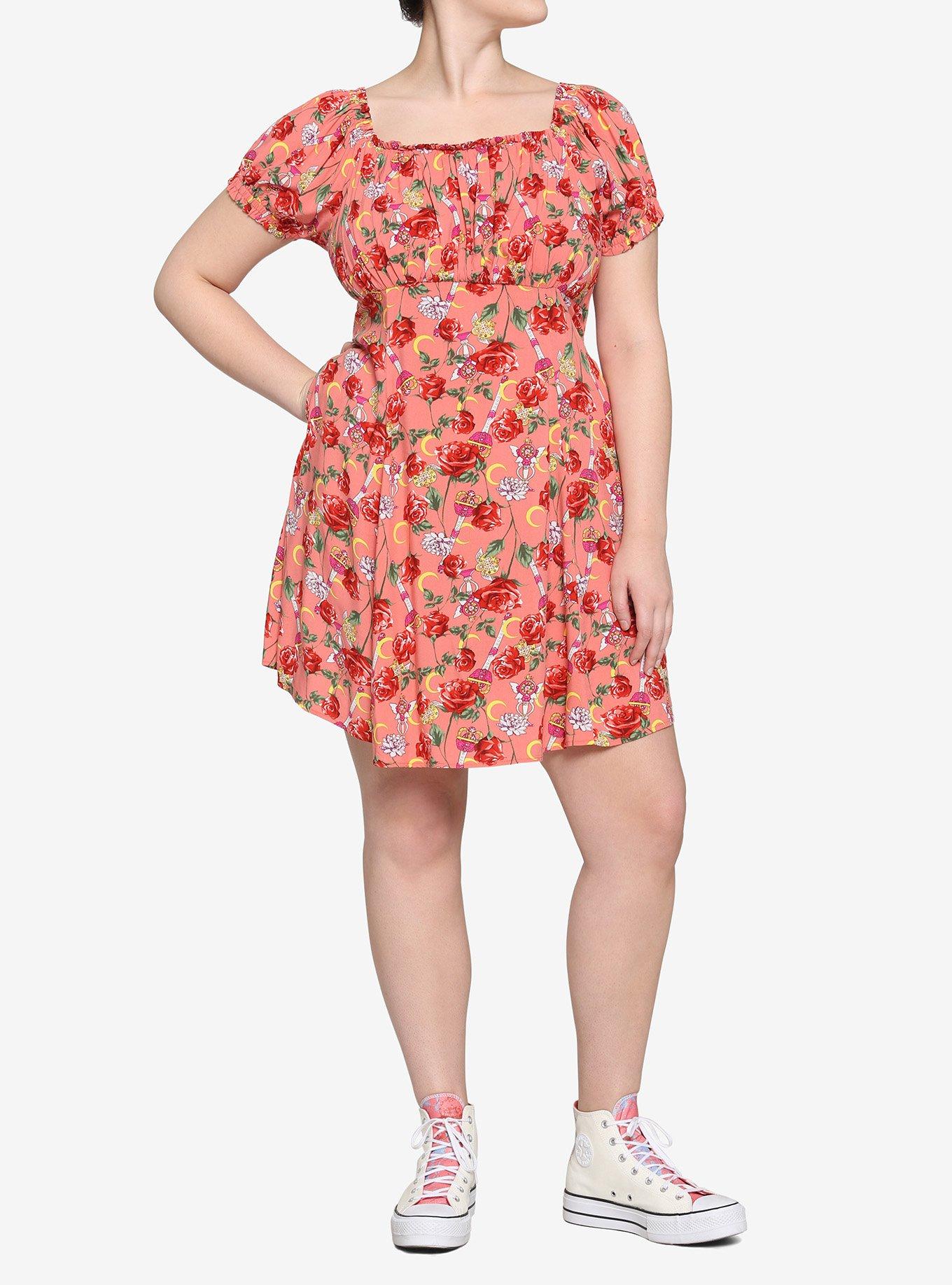 Pretty Guardian Sailor Moon Roses Dress Plus Size, MULTI, alternate
