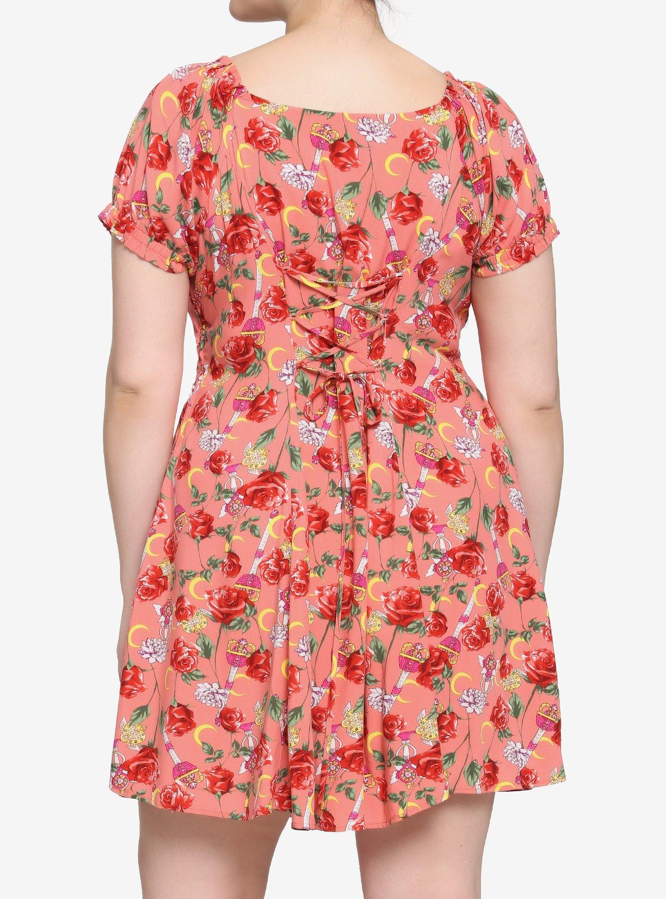 Pretty Guardian Sailor Moon Roses Dress Plus Size, MULTI, alternate