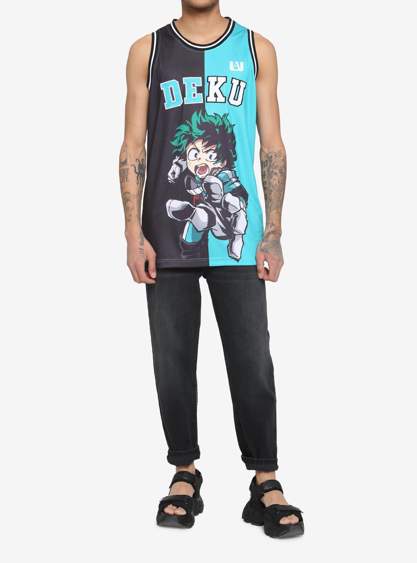 My Hero Academia Deku Split Basketball Jersey, MULTI, alternate