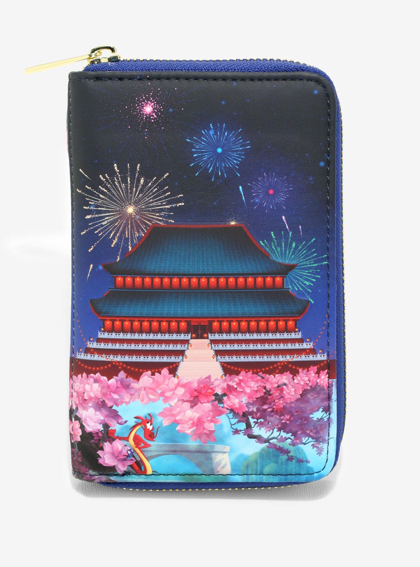 Loungefly Disney Mulan Castle Zipper Wallet, , hi-res