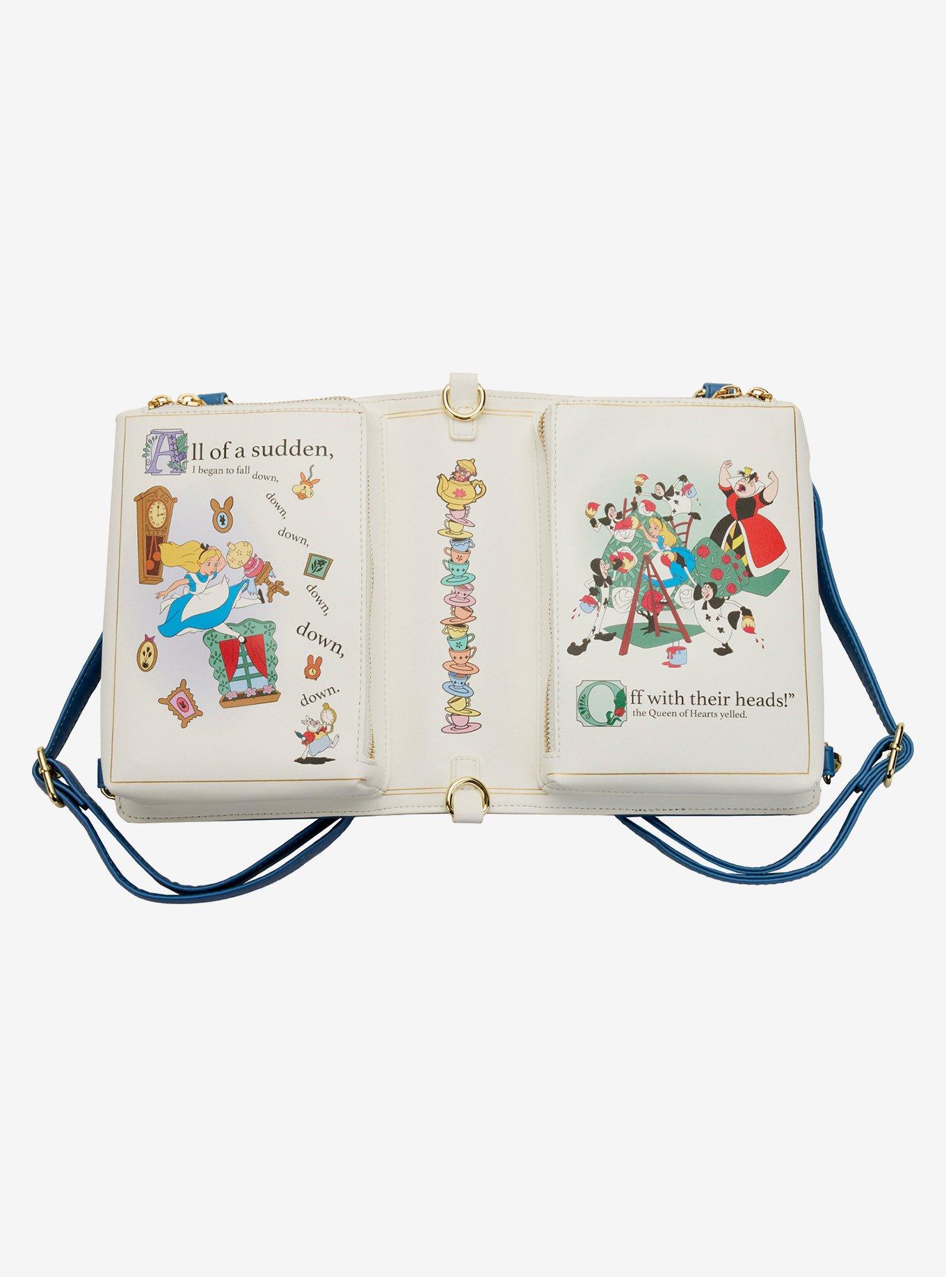 Loungefly Disney Alice In Wonderland Book Convertible Bag, , alternate