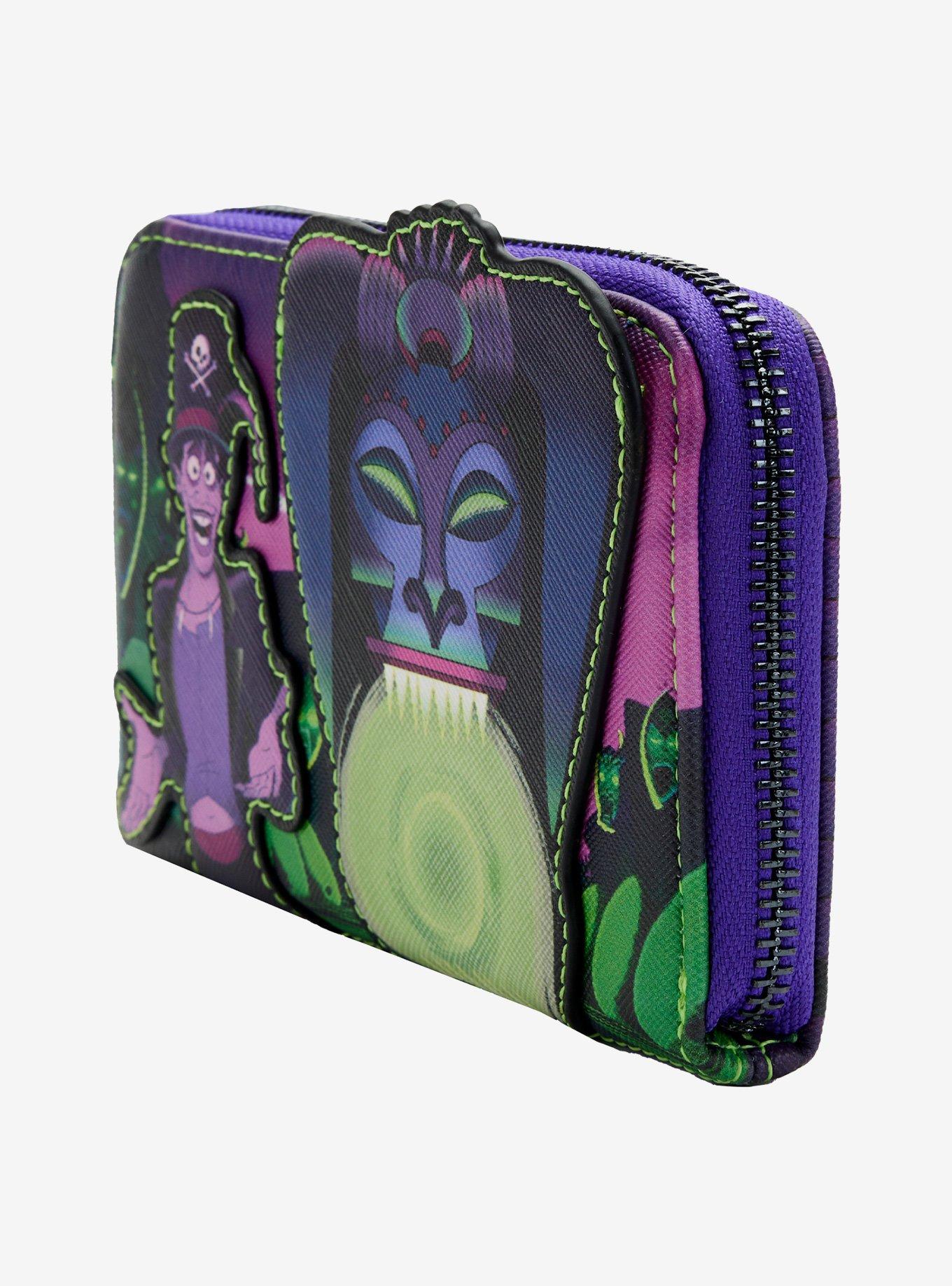 Loungefly Disney The Princess And The Frog Dr. Facilier Glow-In-The-Dark Zipper Wallet, , alternate