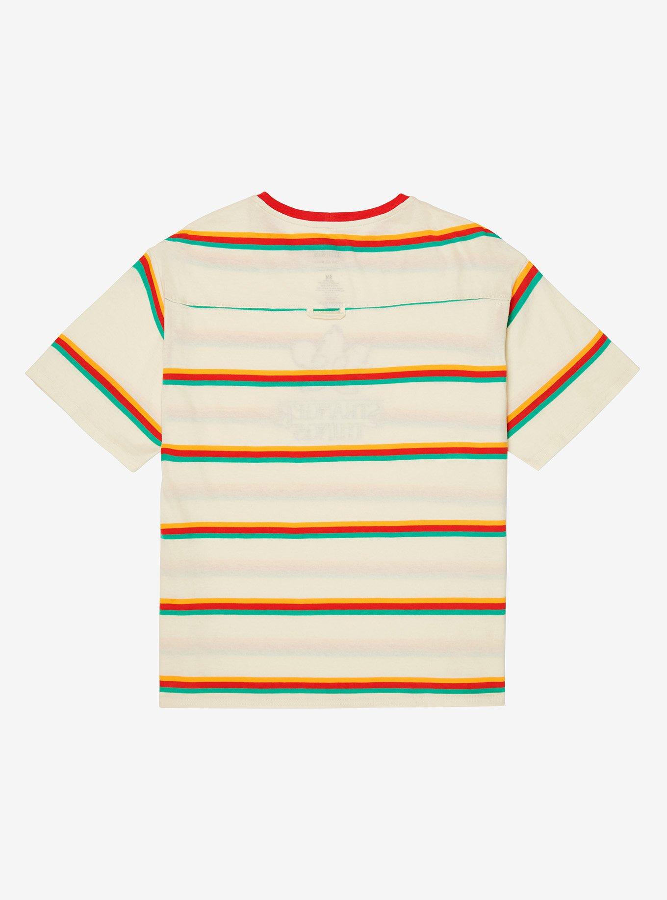 Stranger Things Chibi Demogorgon Striped Women’s T-Shirt - BoxLunch Exclusive, , hi-res