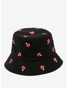 Mushroom Embroidered Bucket Hat, , hi-res