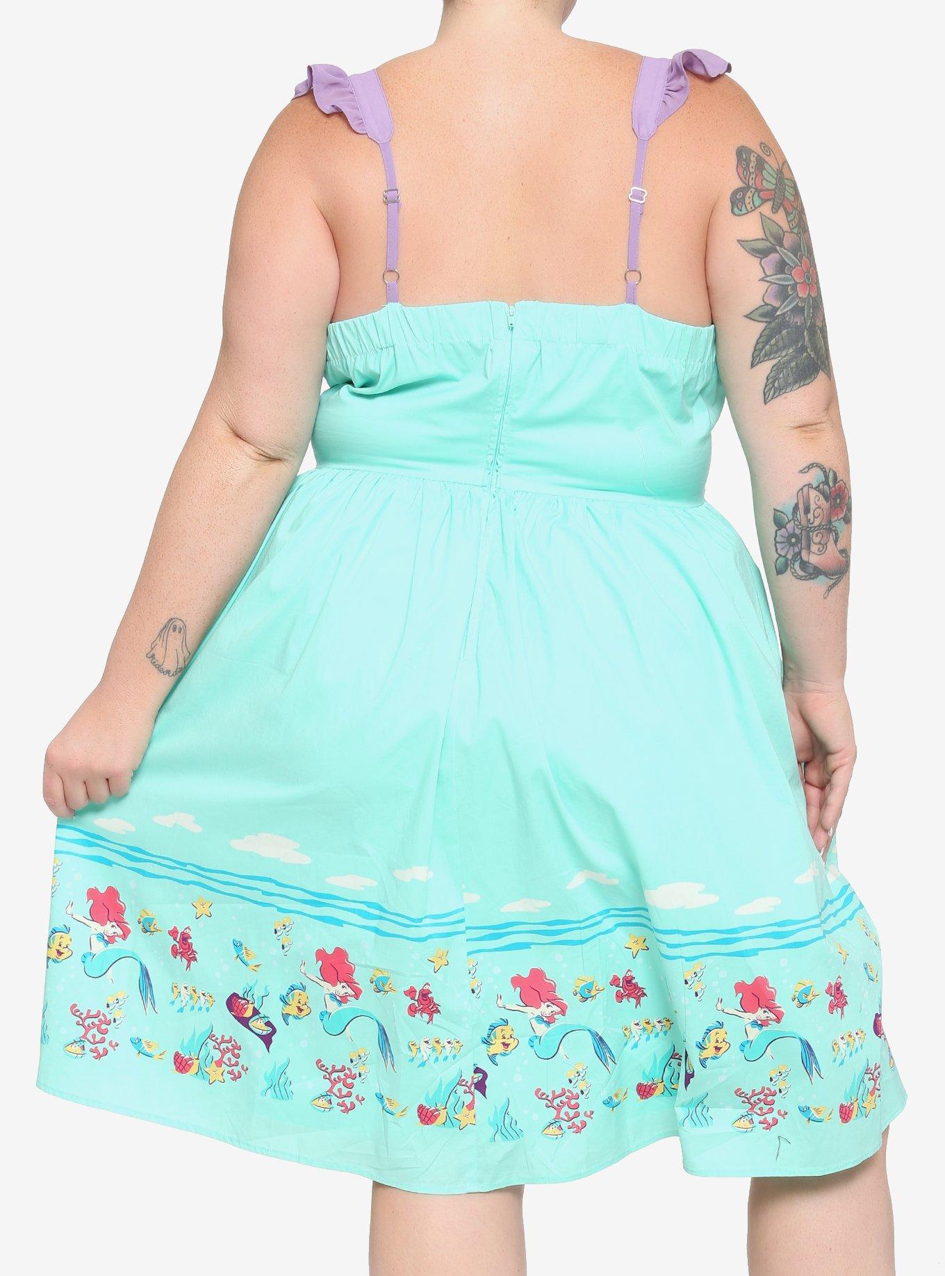 Her Universe Disney The Little Mermaid Retro Dress Plus Size, MULTI, alternate