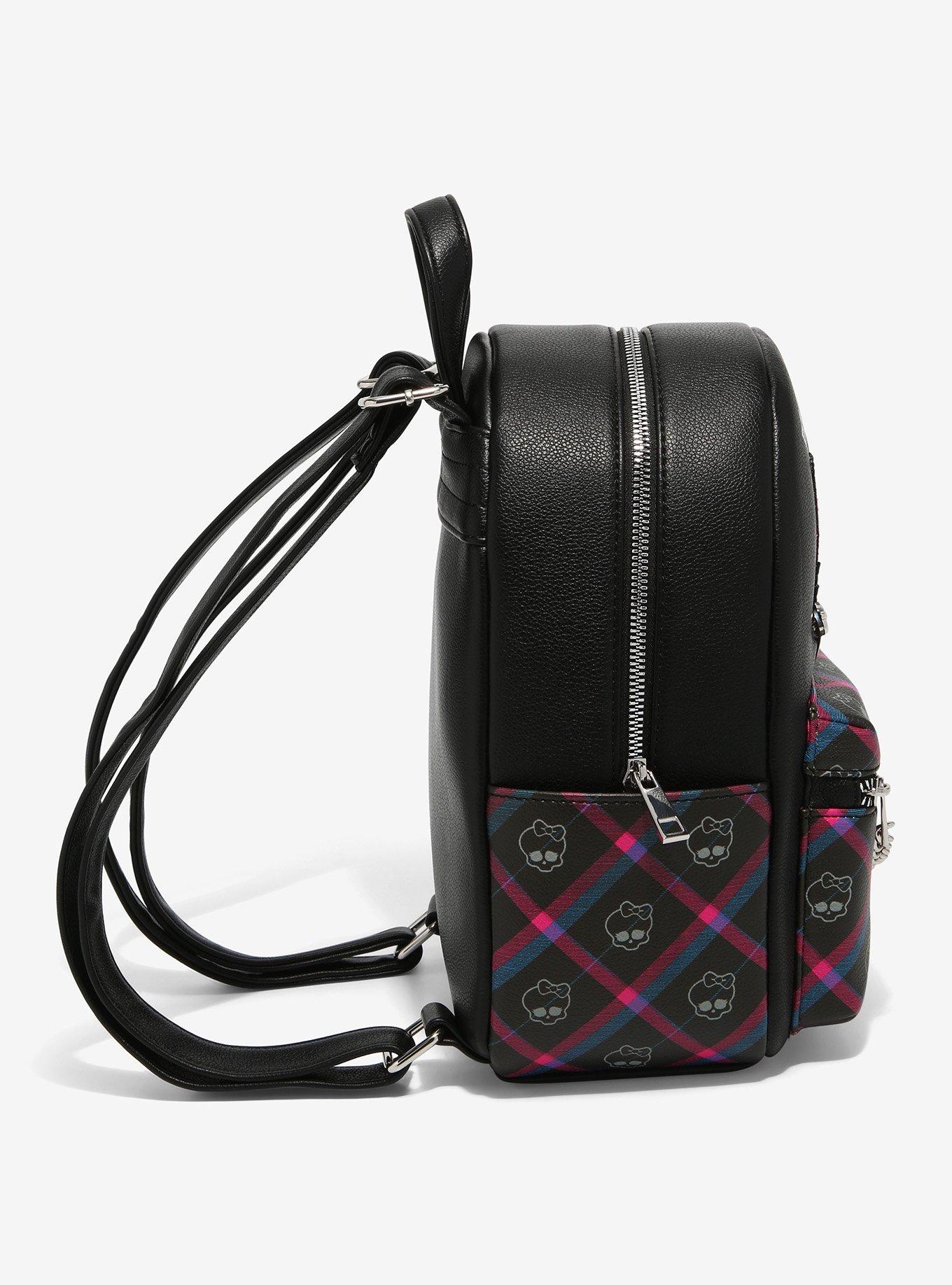 Monster High Plaid Chain Mini Backpack, , alternate