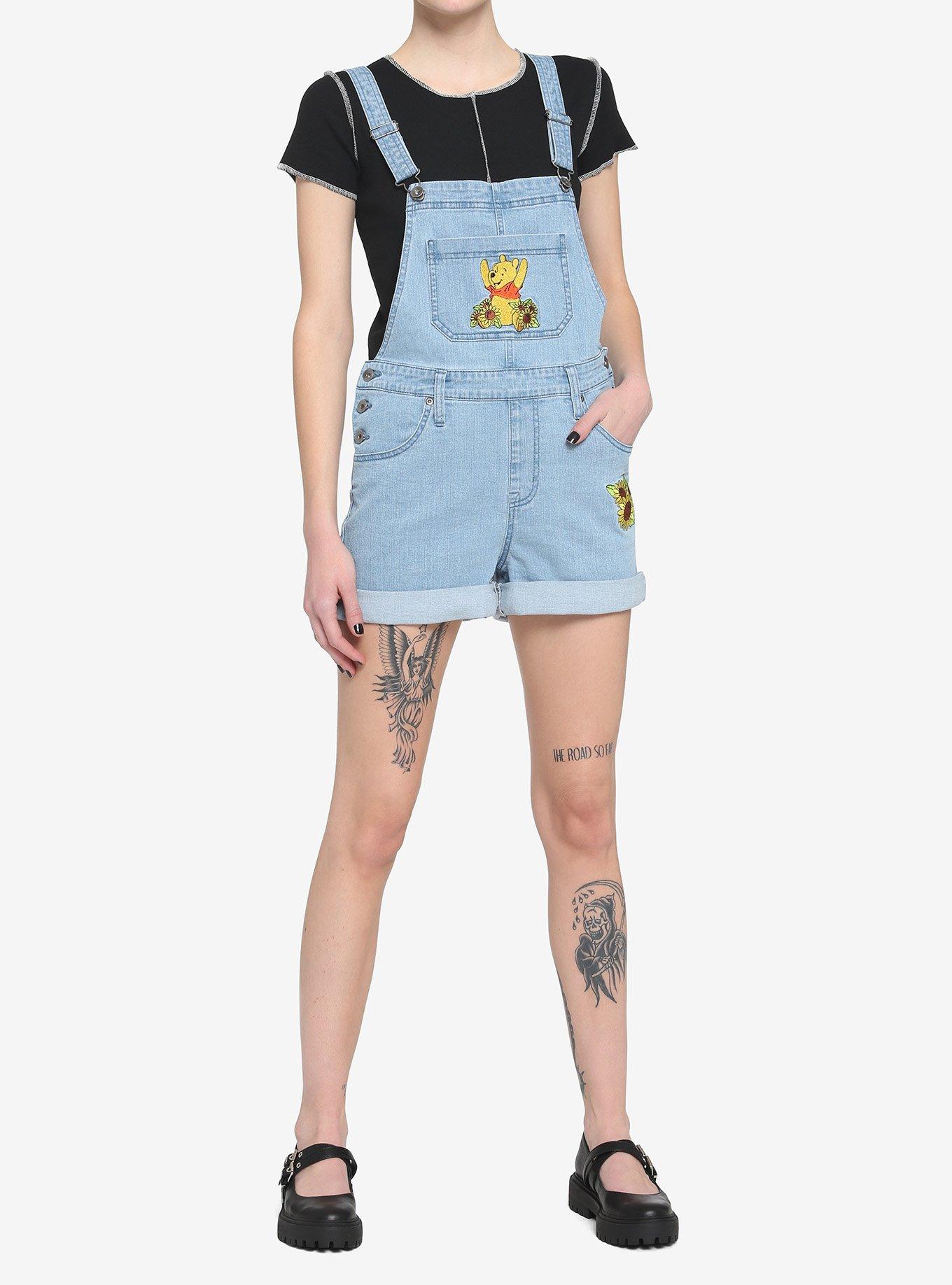 Disney Winnie The Pooh Sunflowers Shortalls, MULTI, alternate