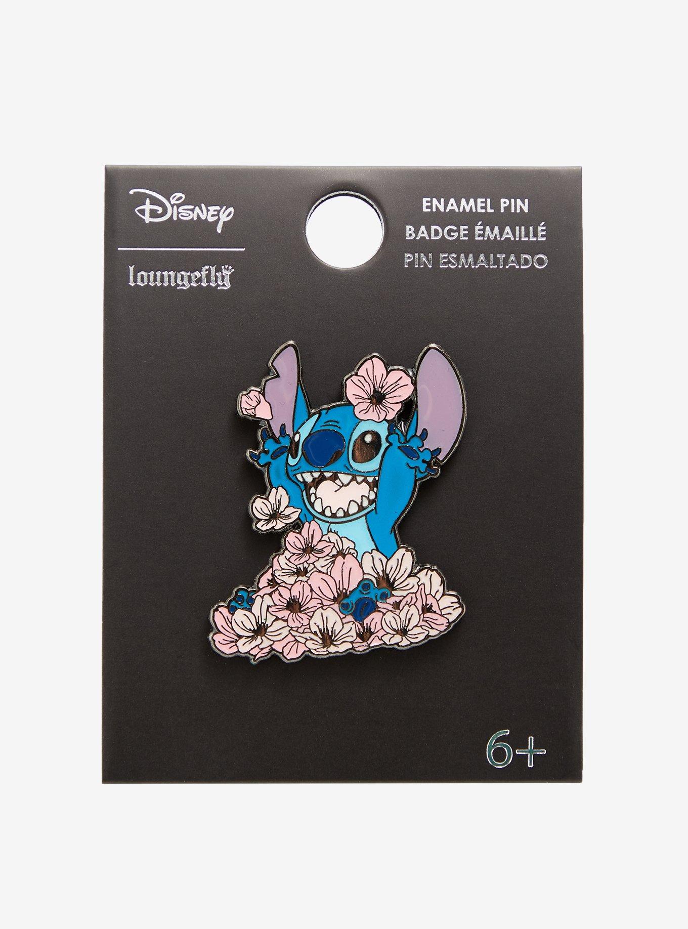 Loungefly Disney Lilo & Stitch with Cherry Blossoms Enamel Pin - BoxLunch Exclusive, , alternate
