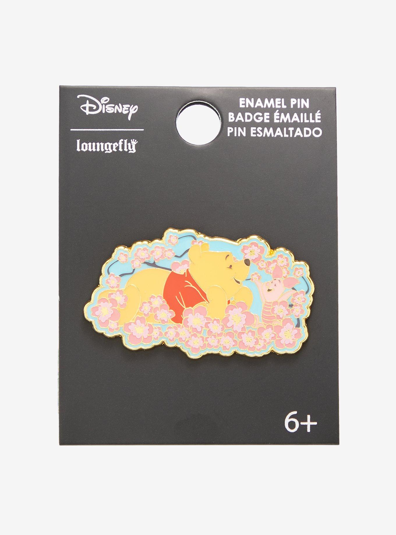 Loungefly Disney Winnie the Pooh & Piglet with Cherry Blossoms Enamel Pin - BoxLunch Exclusive, , alternate