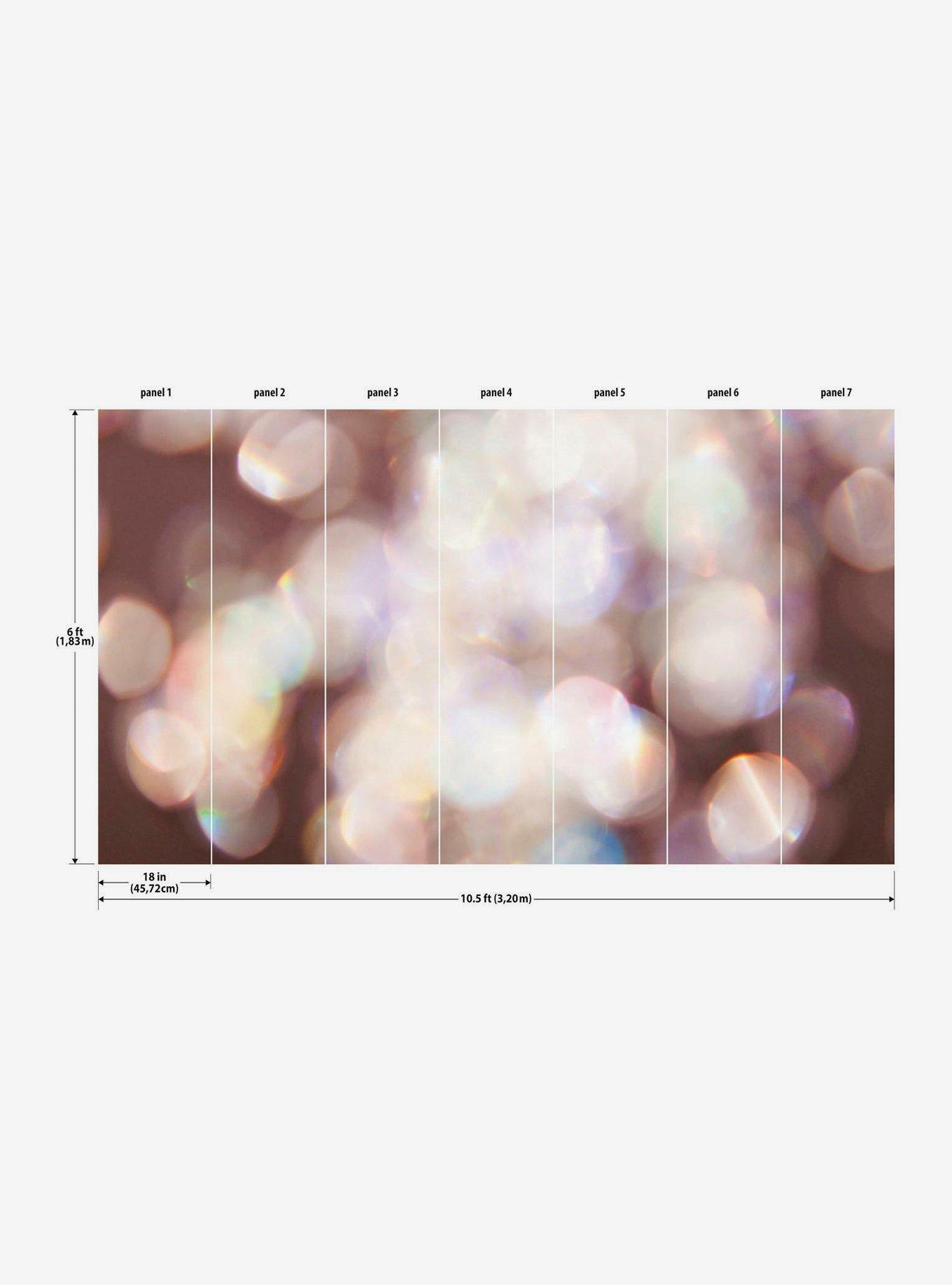 Shimmering Dots Mural Peel & Stick Wallpaper, , alternate