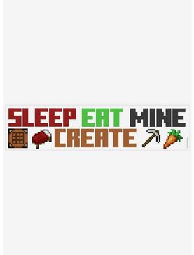 Minecraft Eat Sleep Mine Create Peel & Stick Wall Decals, , hi-res
