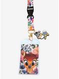 Loungefly Disney Bambi Springtime Flowers Lanyard - BoxLunch Exclusive, , alternate