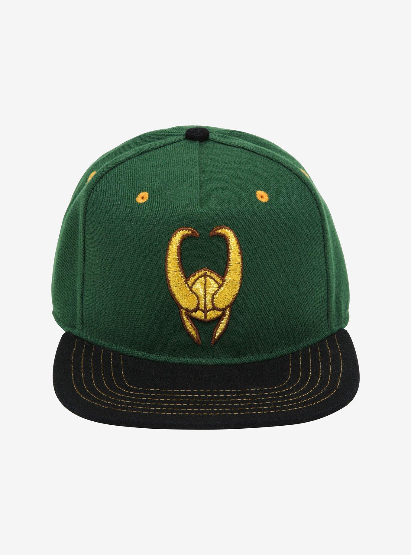 Marvel Loki Gold Helmet Snapback Hat, , hi-res