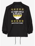 Naruto Shippuden Ichiraku Ramen Coach's Jacket - BoxLunch Exclusive, BLACK, alternate