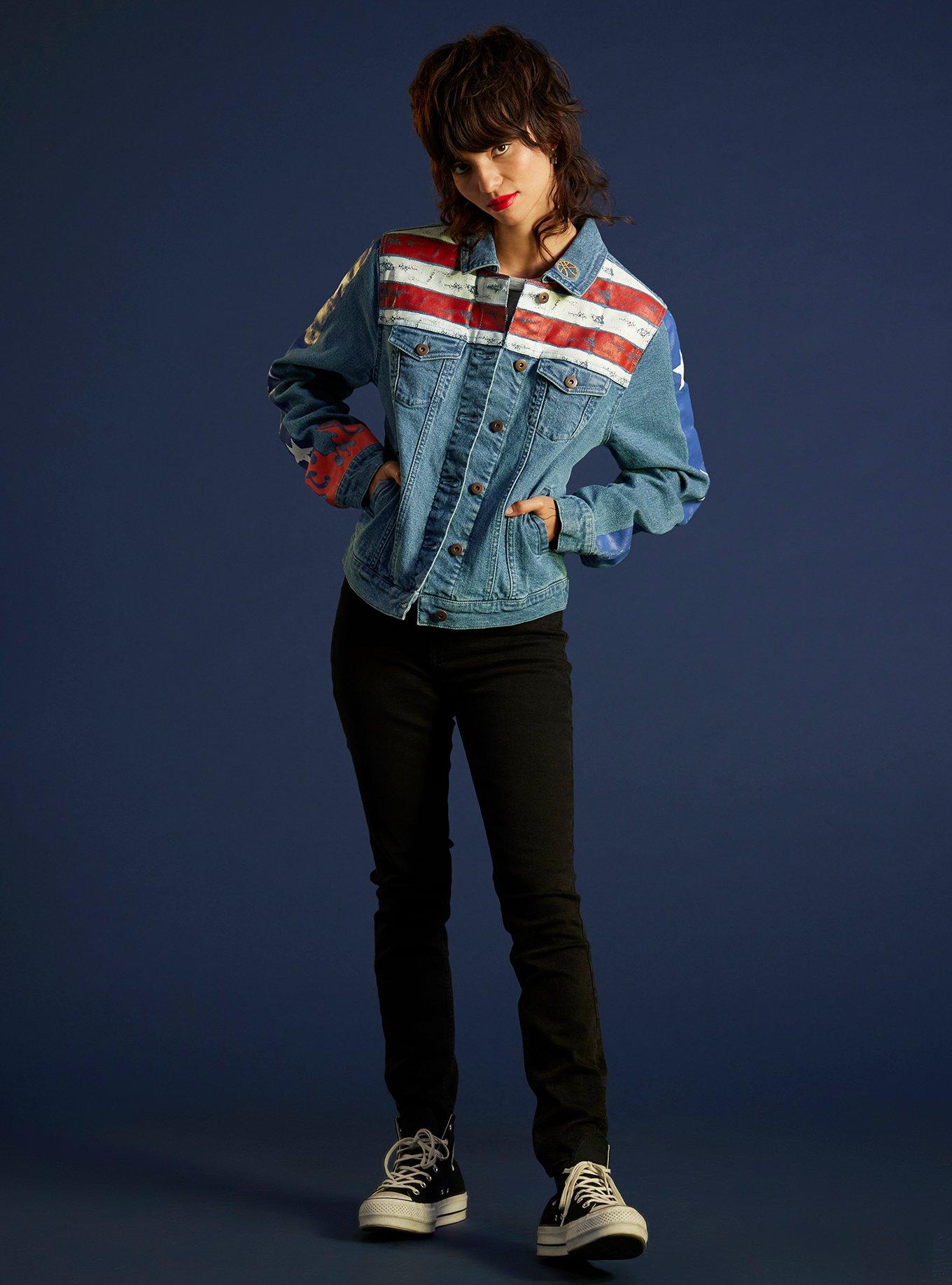 Her Universe Marvel Doctor Strange In The Multiverse Of Madness America Chavez Girls Denim Jacket, , hi-res