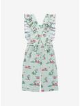 Plus Size Disney The Princess and the Frog Lily Pads & Flowers Toddler Ruffle Jumper - BoxLunch Exclusive, OLIVE, alternate