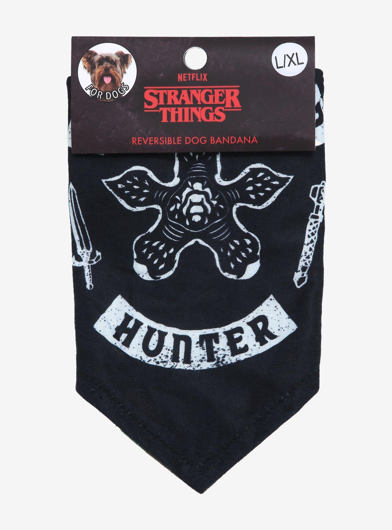 Stranger Things Demogorgon Hunter Reversible Pet Bandana - BoxLunch Exclusive, MULTI, alternate
