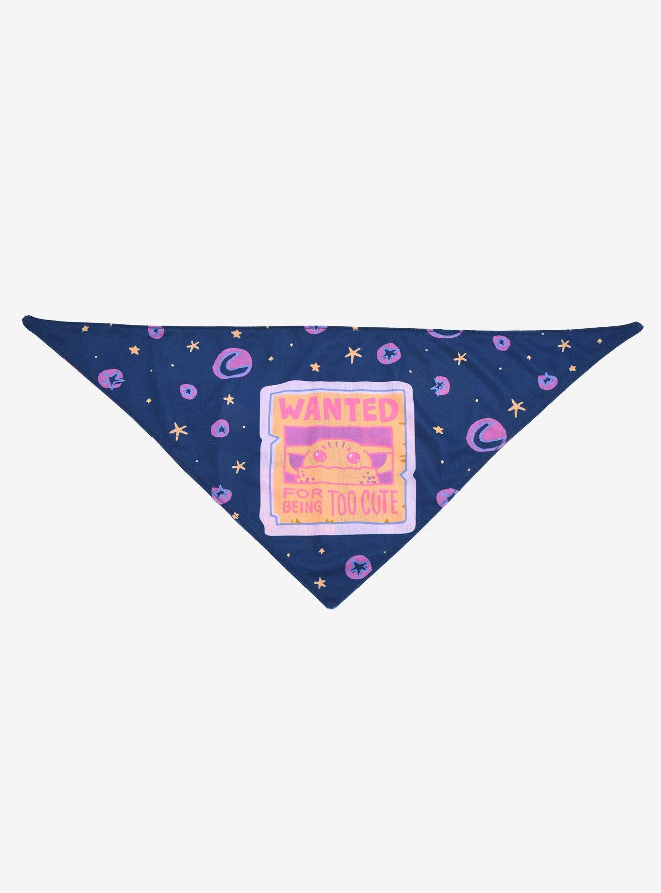 Star Wars The Mandalorian Grogu Wanted Reversible Pet Bandana - BoxLunch Exclusive, MULTI, alternate