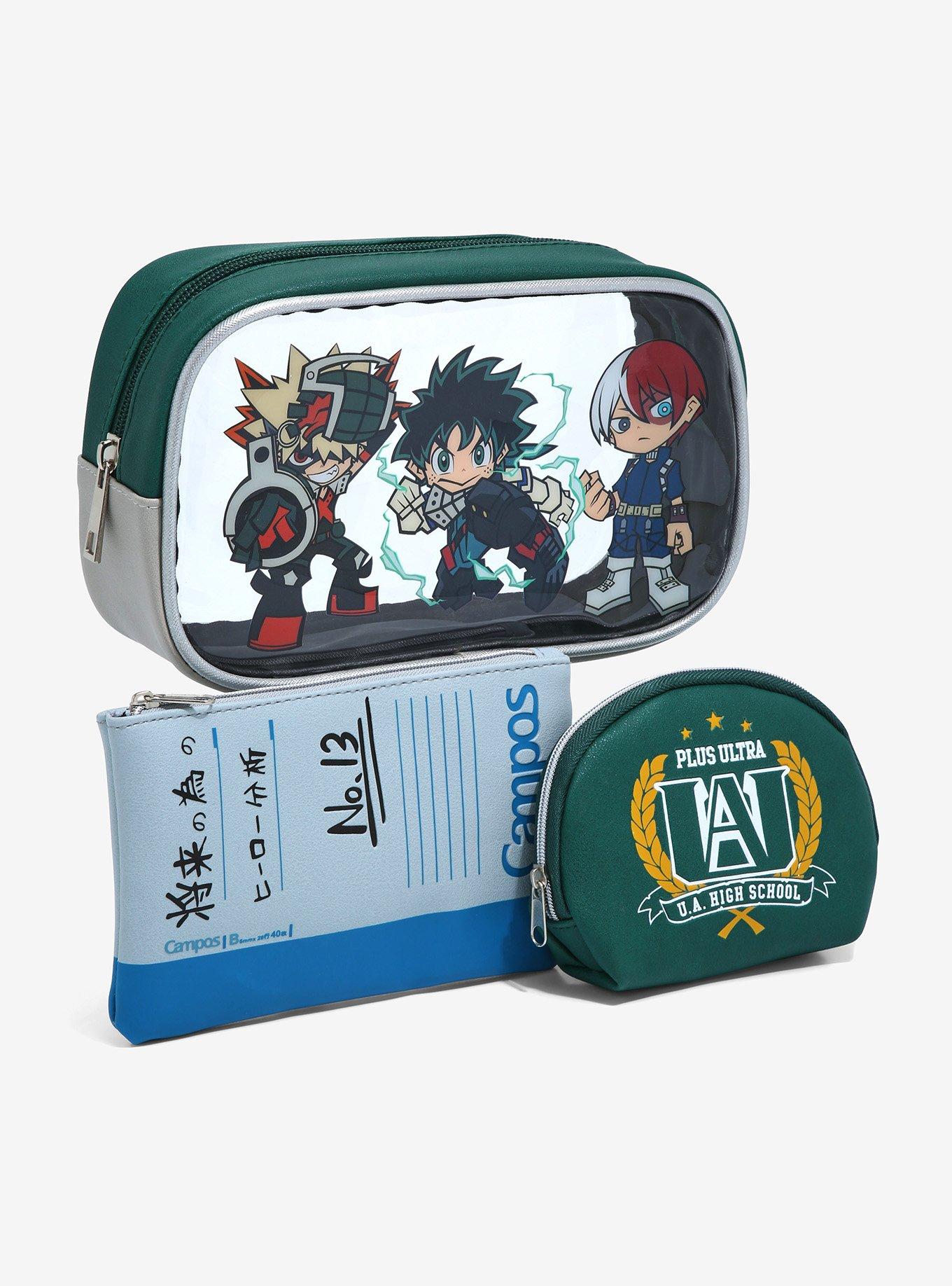 My Hero Academia Chibi Characters Cosmetic Bag Set - BoxLunch Exclusive, , alternate