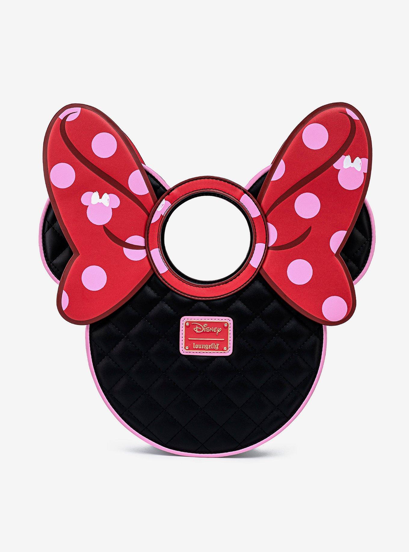 Loungefly Disney Minnie Mouse Bow Crossbody Bag, , alternate