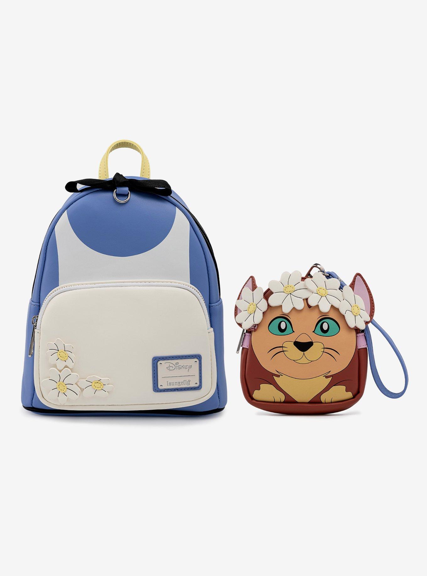 Loungefly Disney Alice in Wonderland Dinah & Alice's Dress Mini Backpack, , alternate