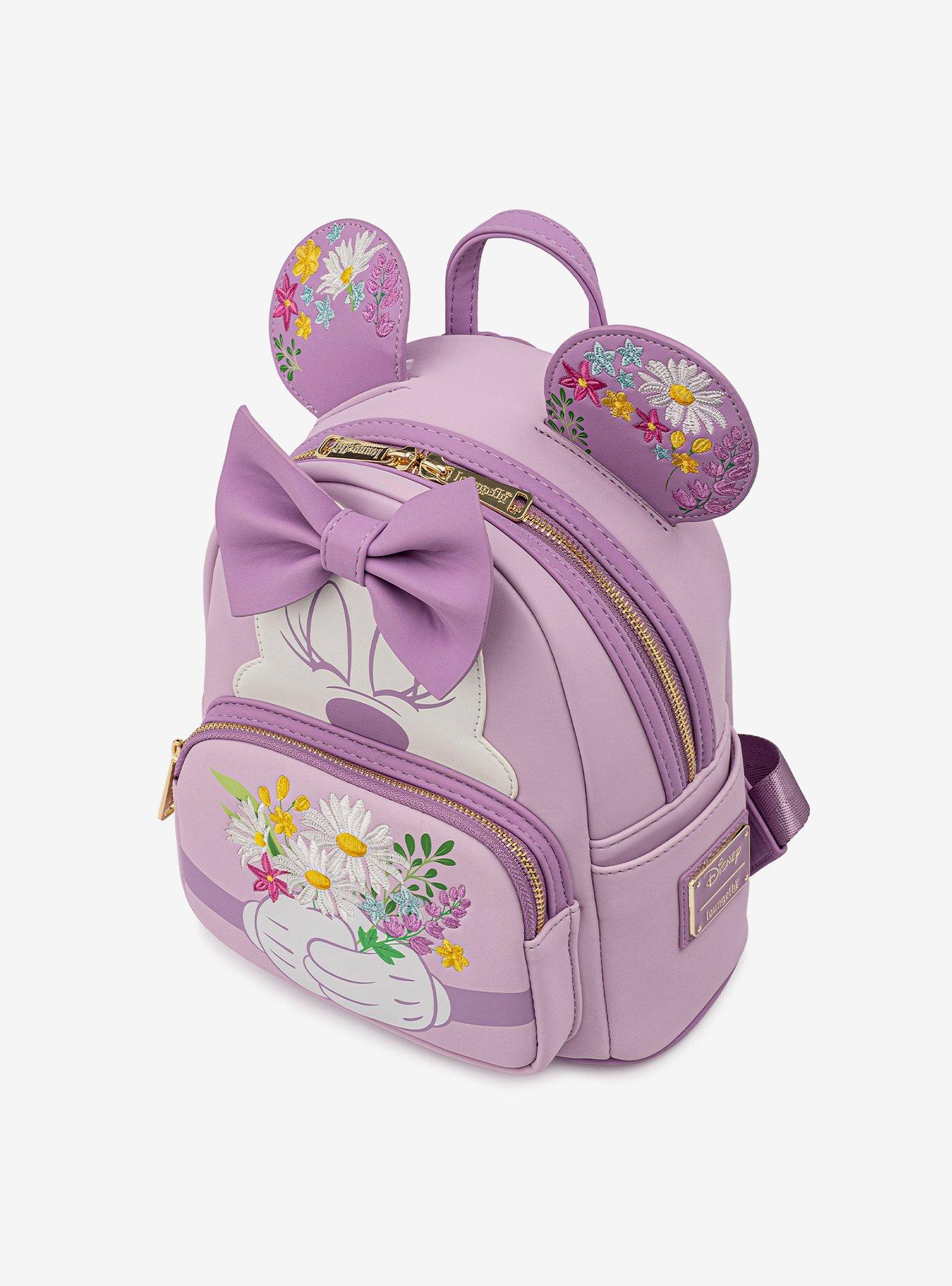 Loungefly Disney Minnie Mouse Floral Mini Backpack, , alternate