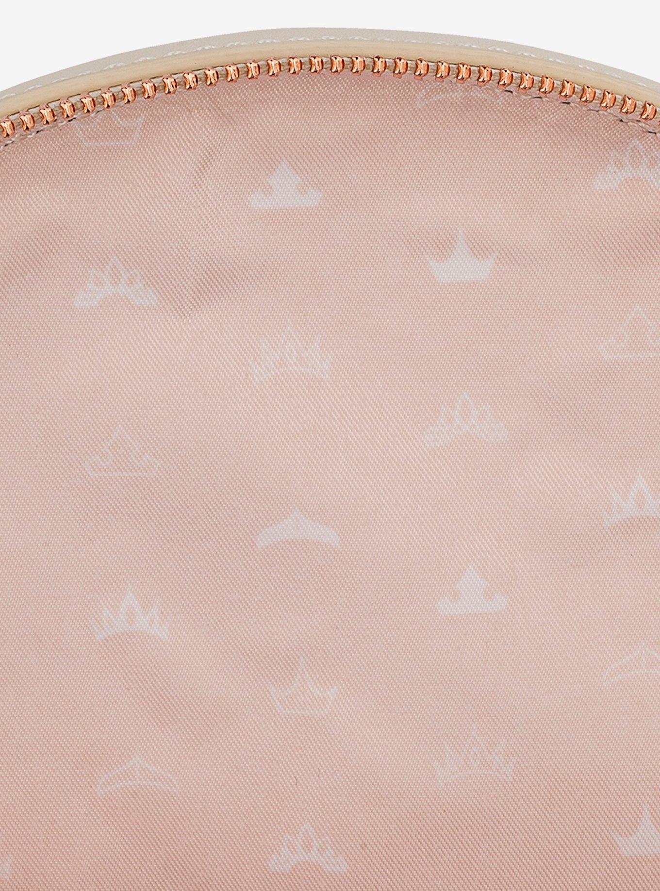 Loungefly Disney Princesses Crowns Allover Print Crossbody, , alternate