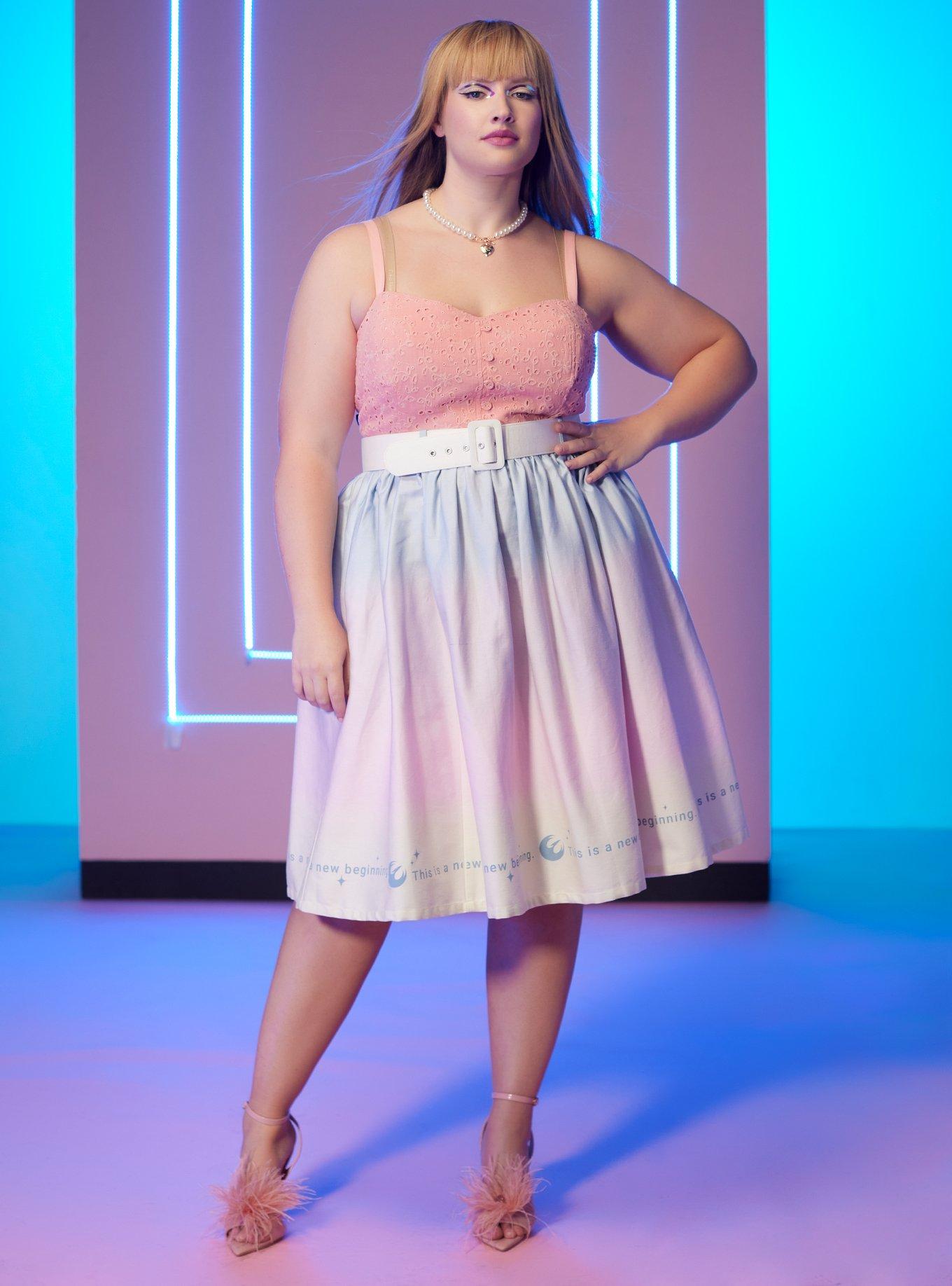 Her Universe Star Wars Rebels Ombre Retro Skirt Plus Size, MULTI, alternate