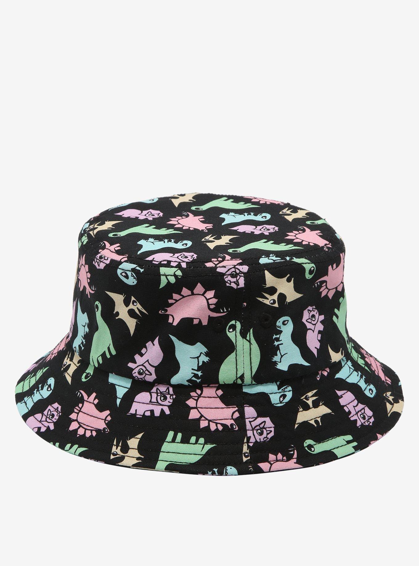 Pastel Dinosaurs Bucket Hat, , alternate