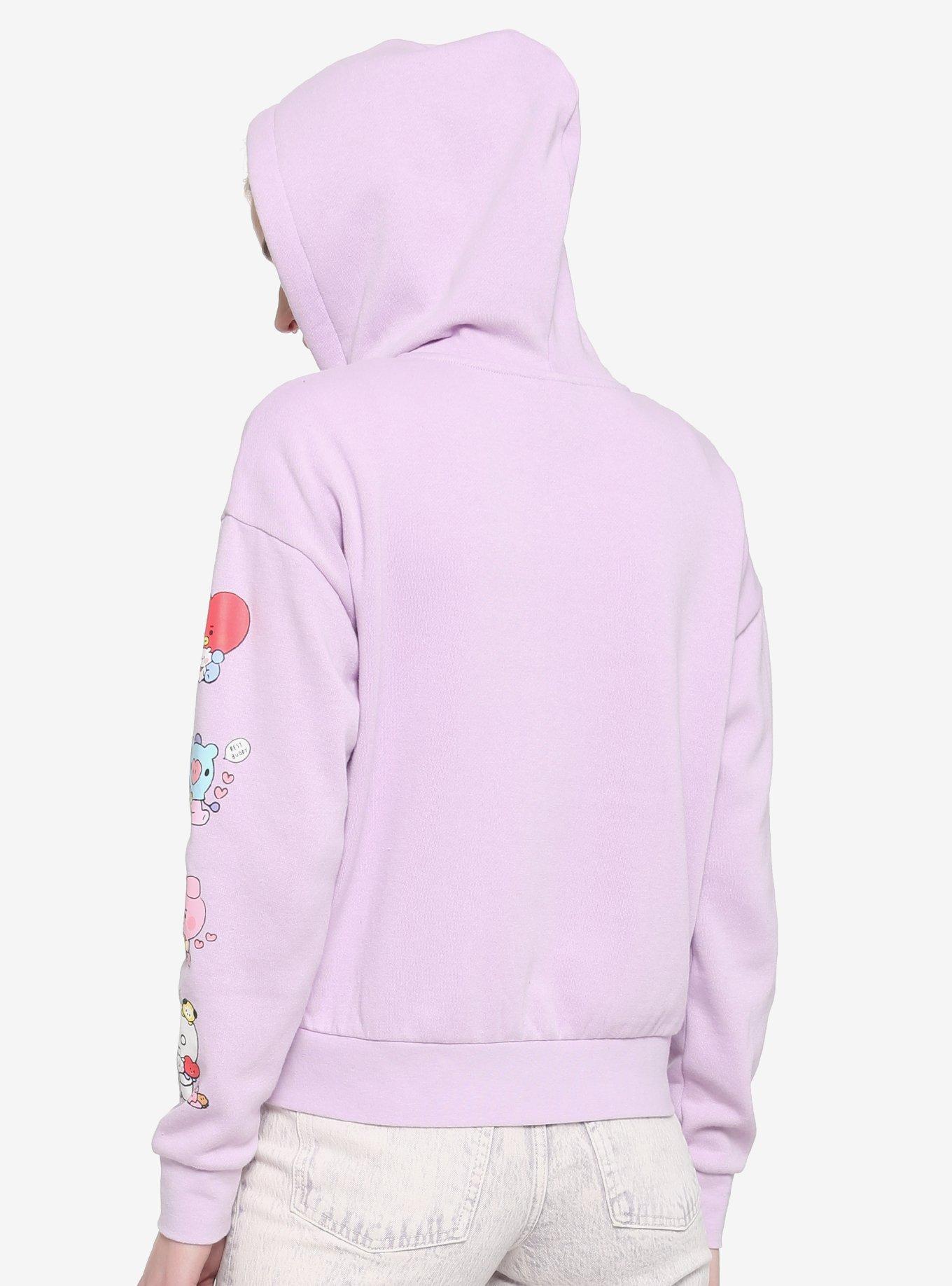 BT21 Little Buddy Girls Crop Hoodie, MULTI, alternate