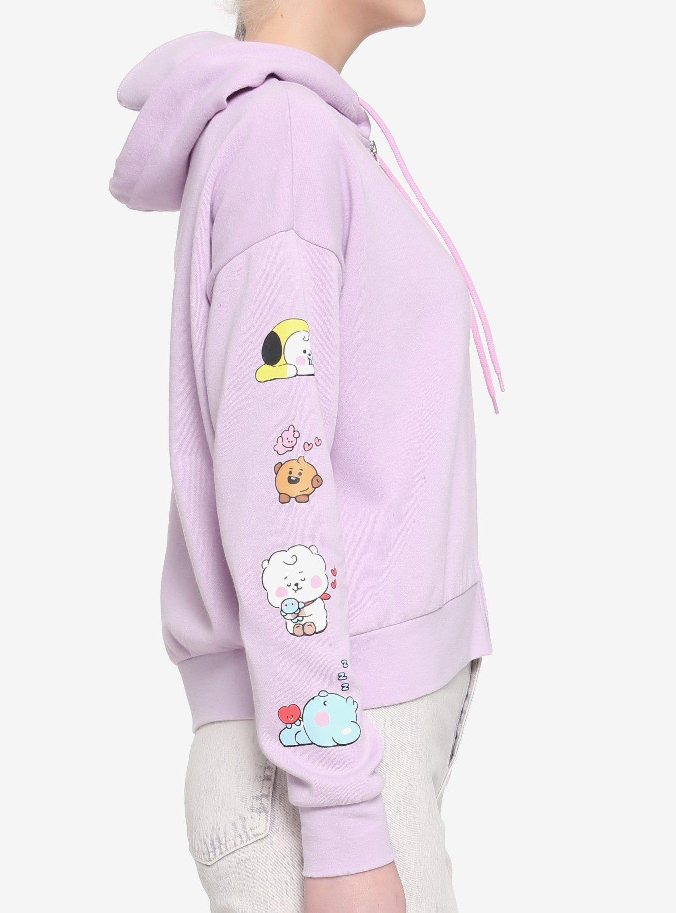 BT21 Little Buddy Girls Crop Hoodie, MULTI, alternate